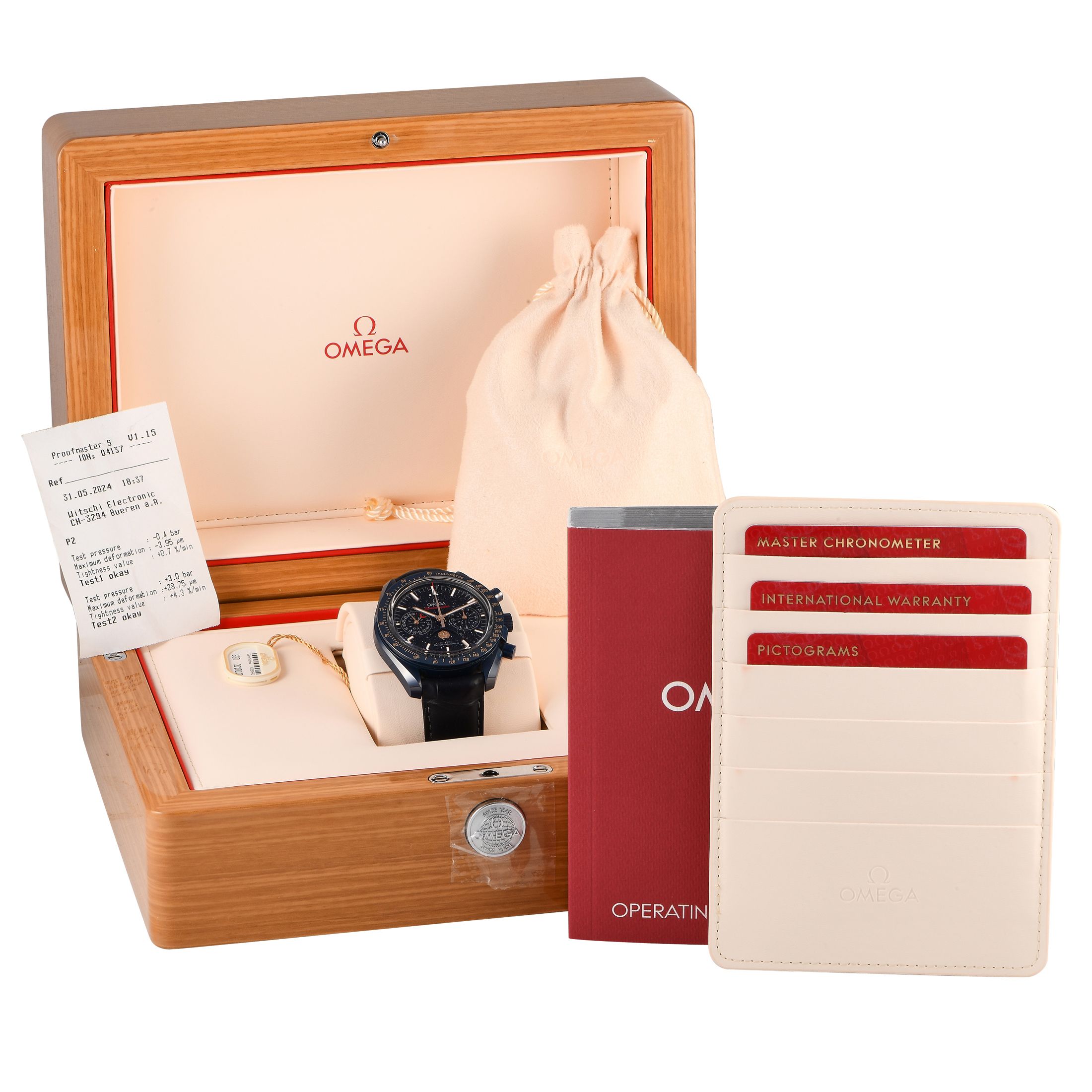 Omega Speedmaster Moonphase Blue Side of the Moon Watch 304.93.44.52.03.002