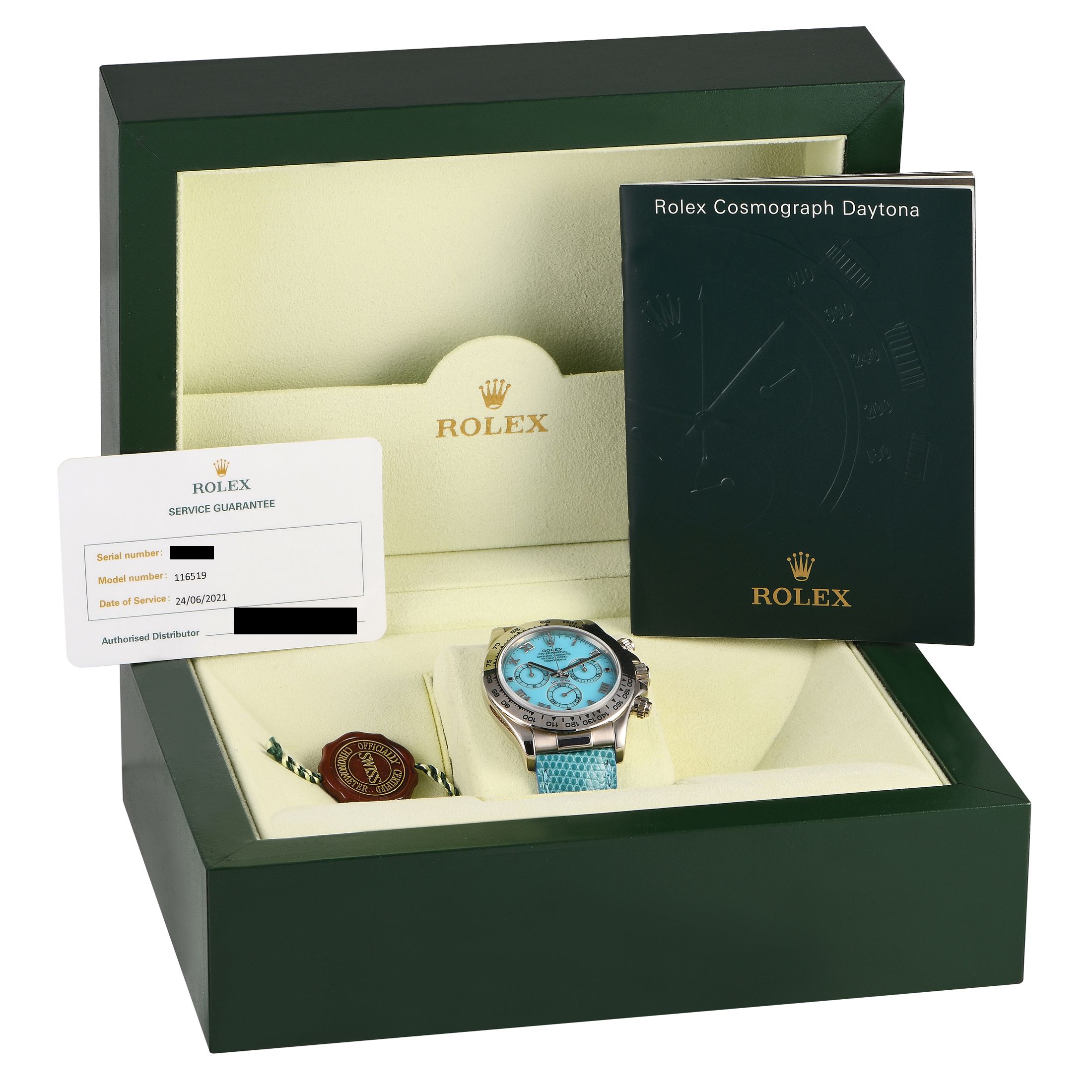 Rolex Daytona Beach Turquoise Dial Watch 116519