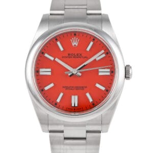 Rolex Oyster Perpetual 41 Coral Red Dial 124300