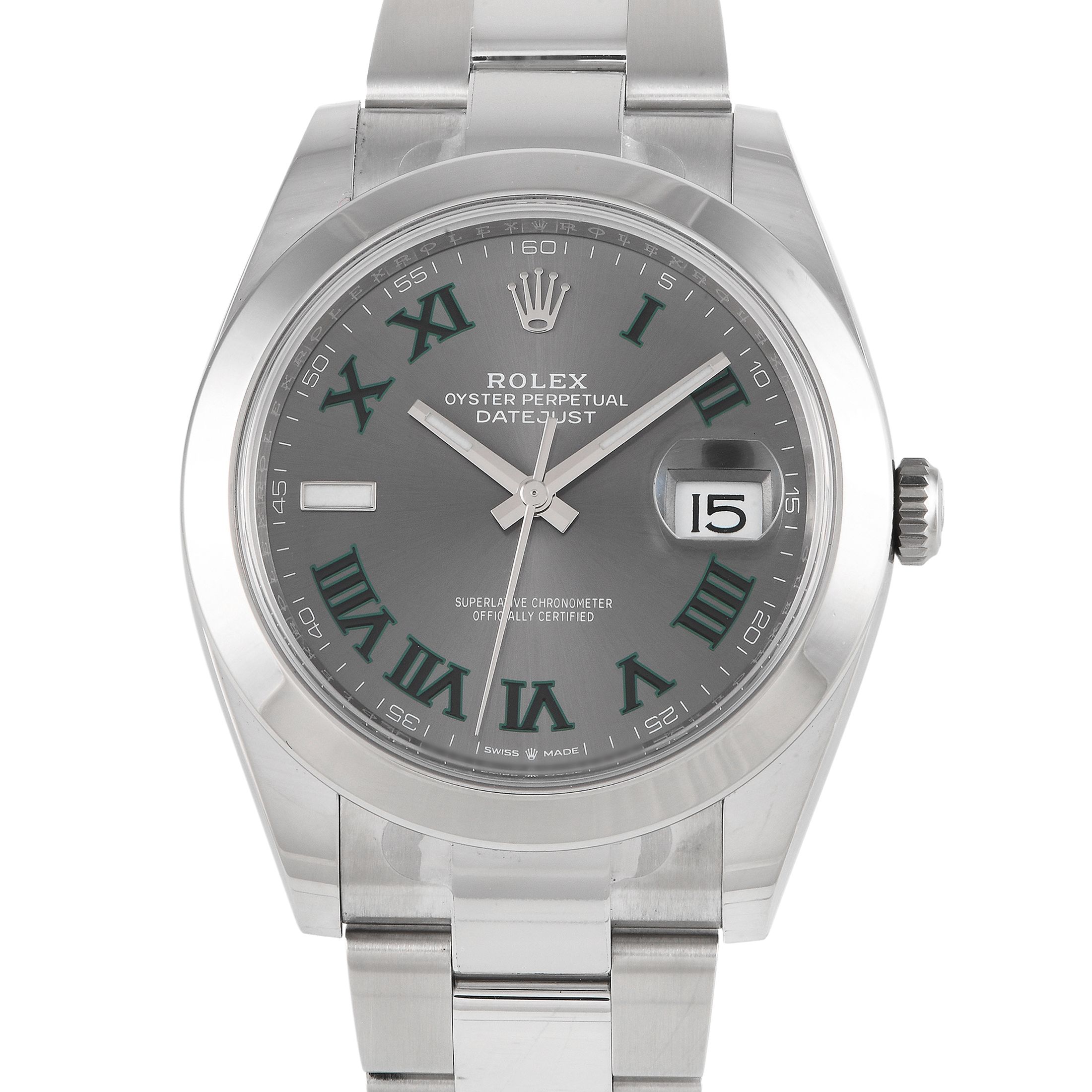 Rolex Datejust 41 Slate Roman Dial Watch 126300