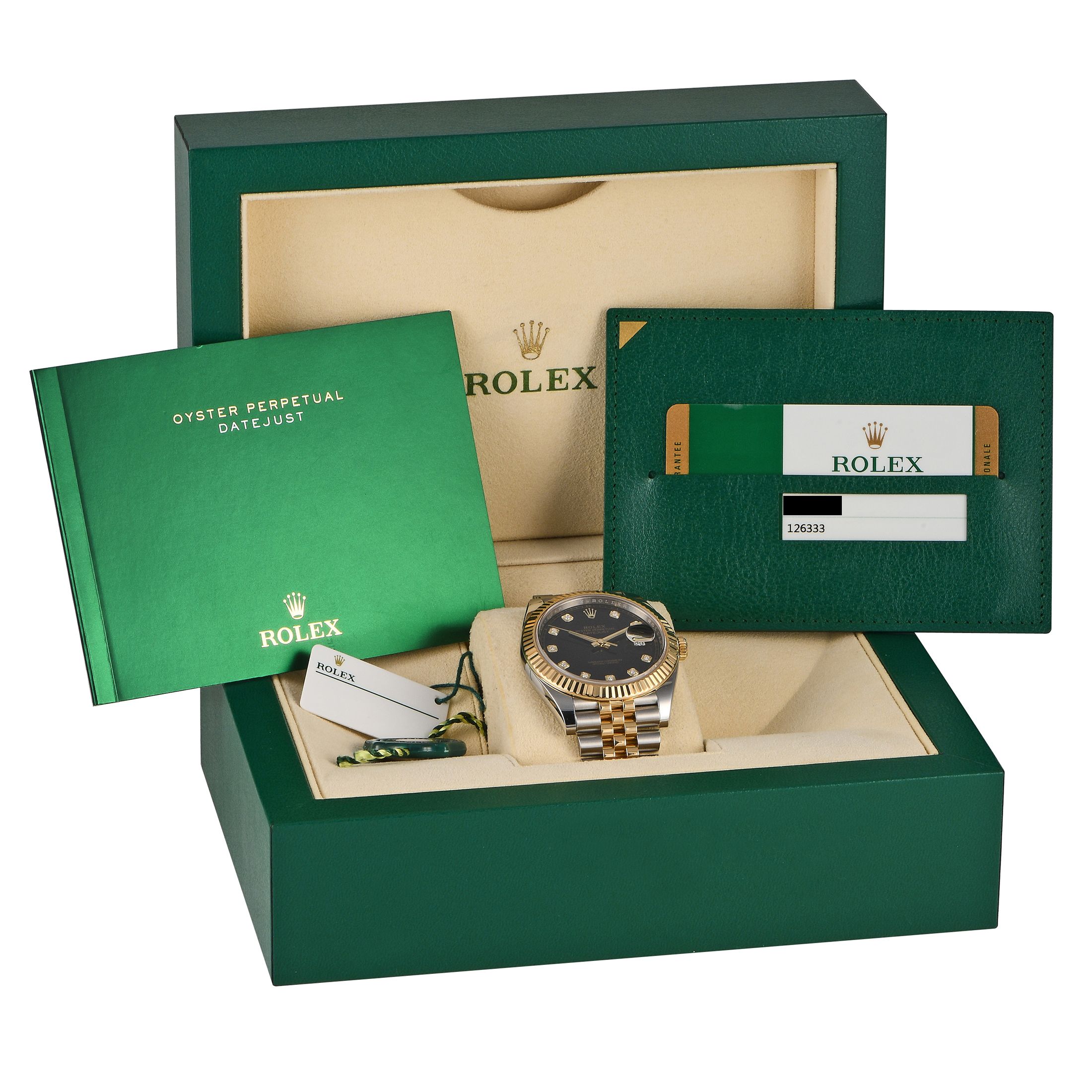 Rolex Datejust 41 Diamond Dial Watch 126333