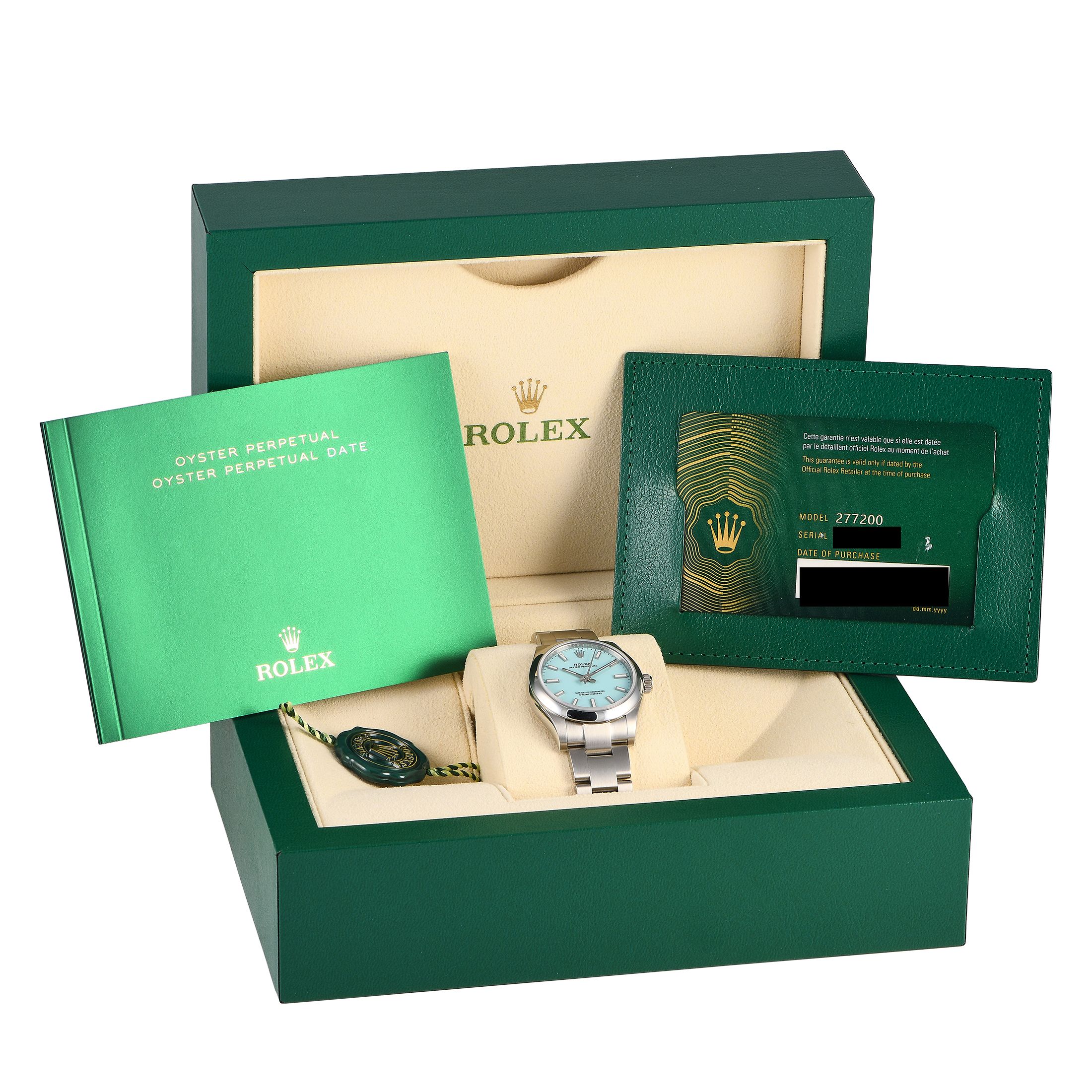 Rolex Oyster Perpetual Turquoise Dial 277200