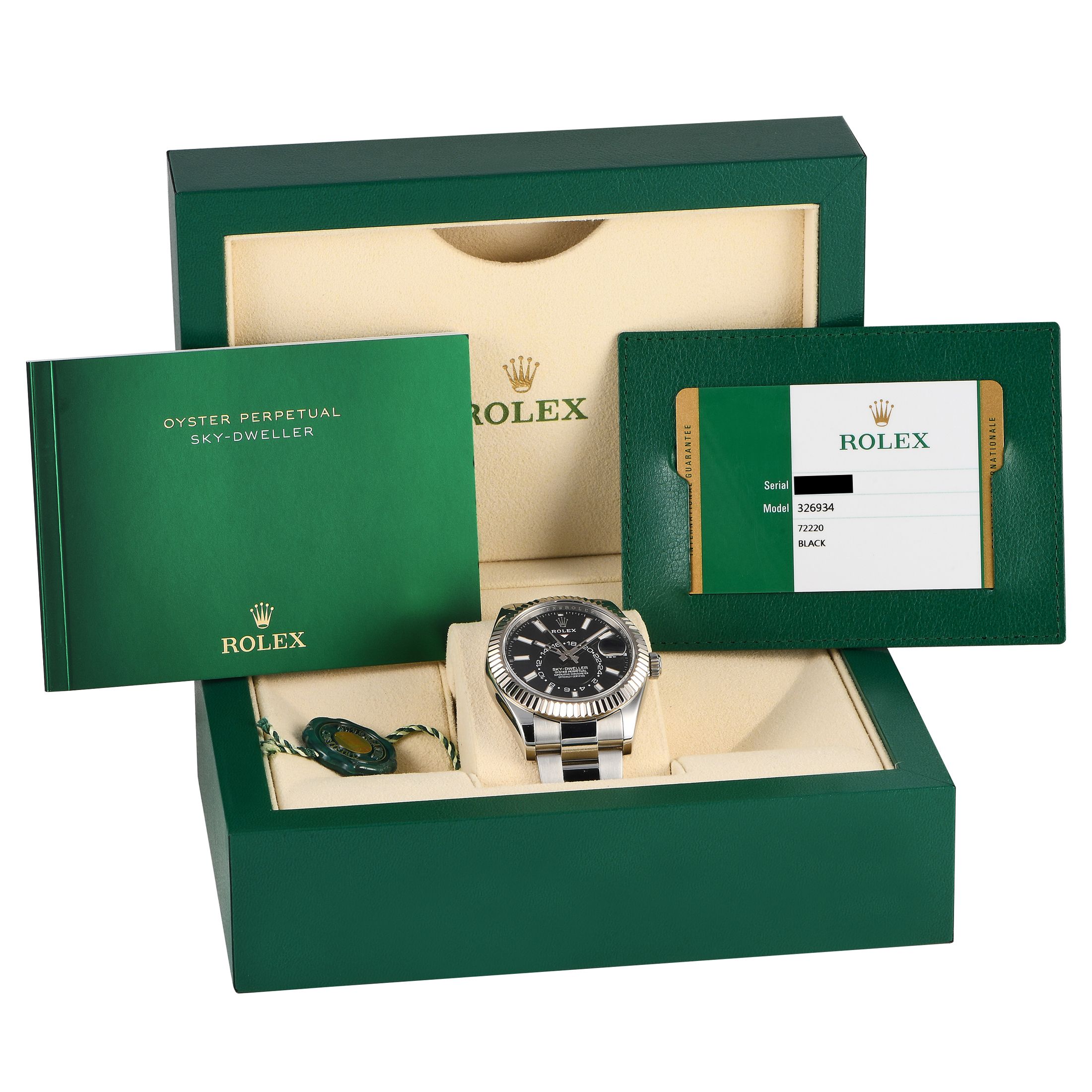 Rolex Sky-Dweller Black Dial Watch 326934