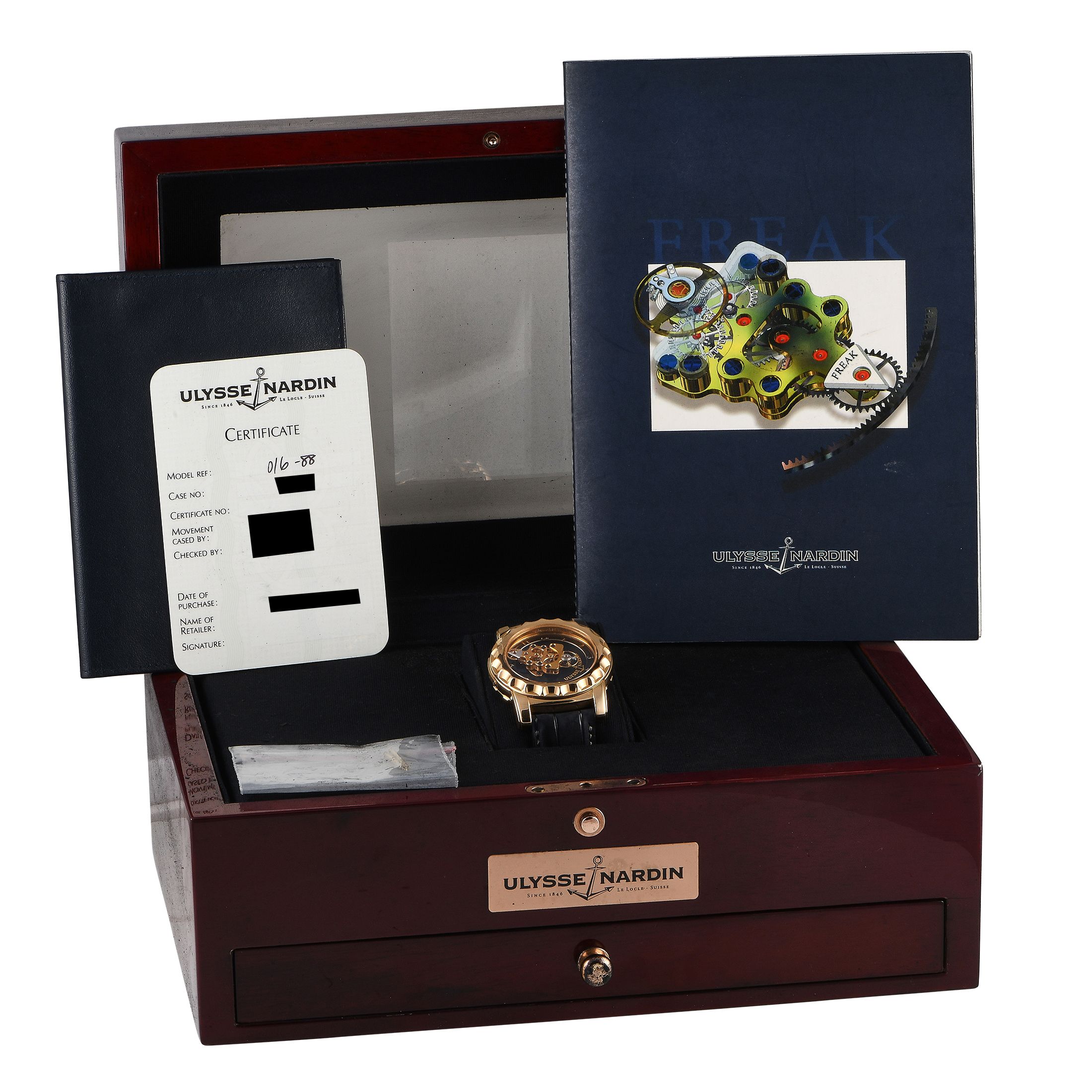 Ulysse Nardin Freak Tourbillon Watch 016-88
