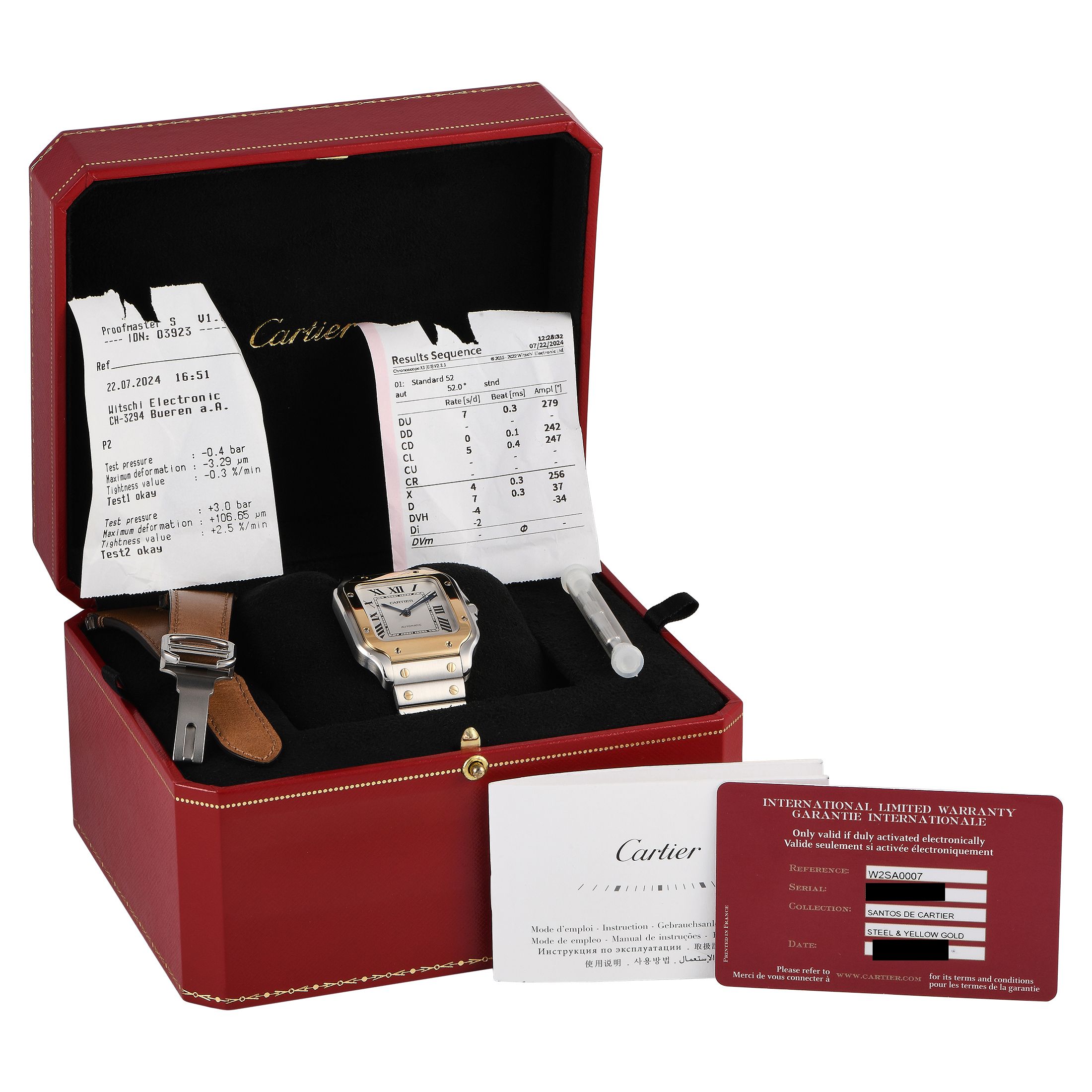 Cartier Santos Medium Two-Tone Watch W2SA0007