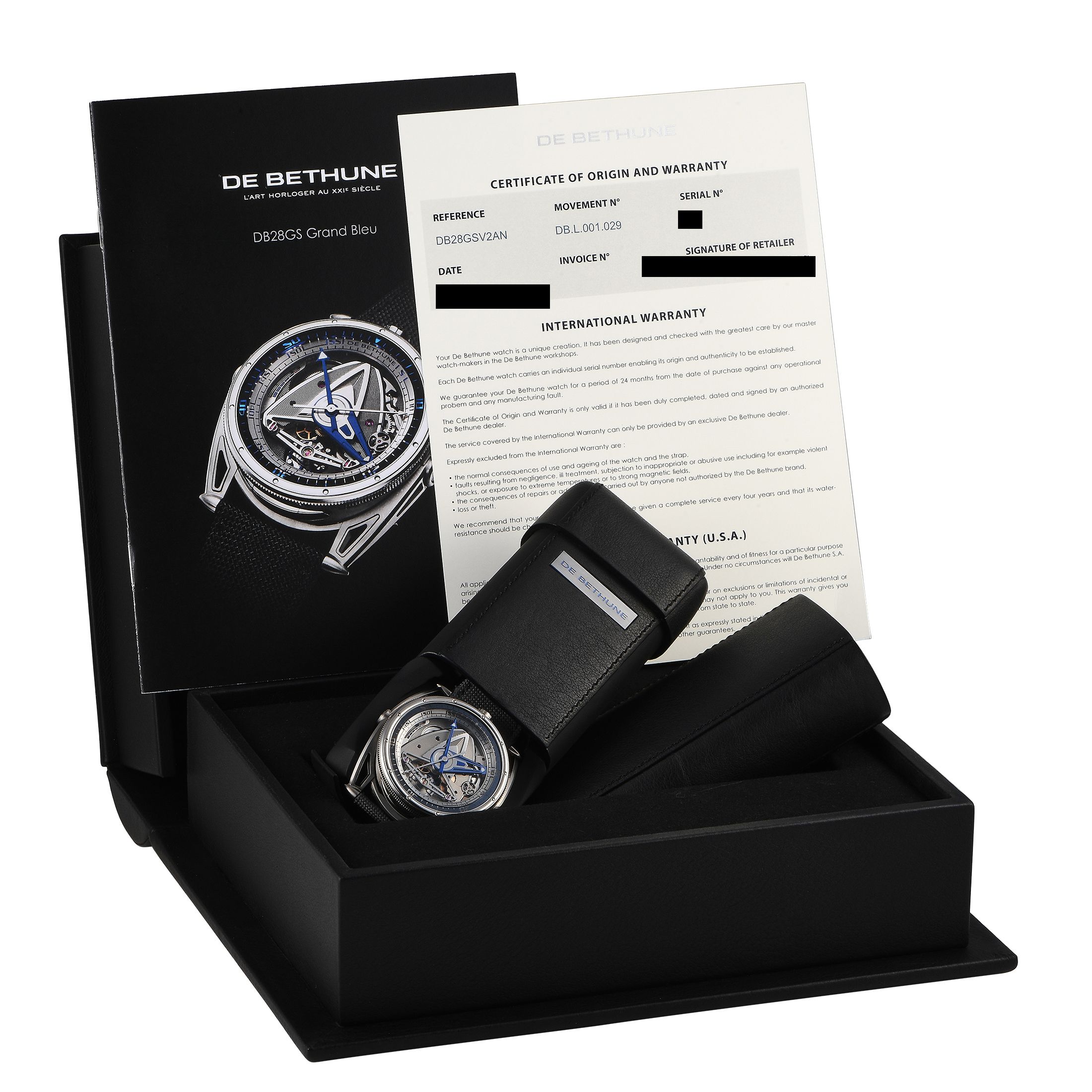 De Bethune GS Grand Bleu Watch DB28GSV2AN