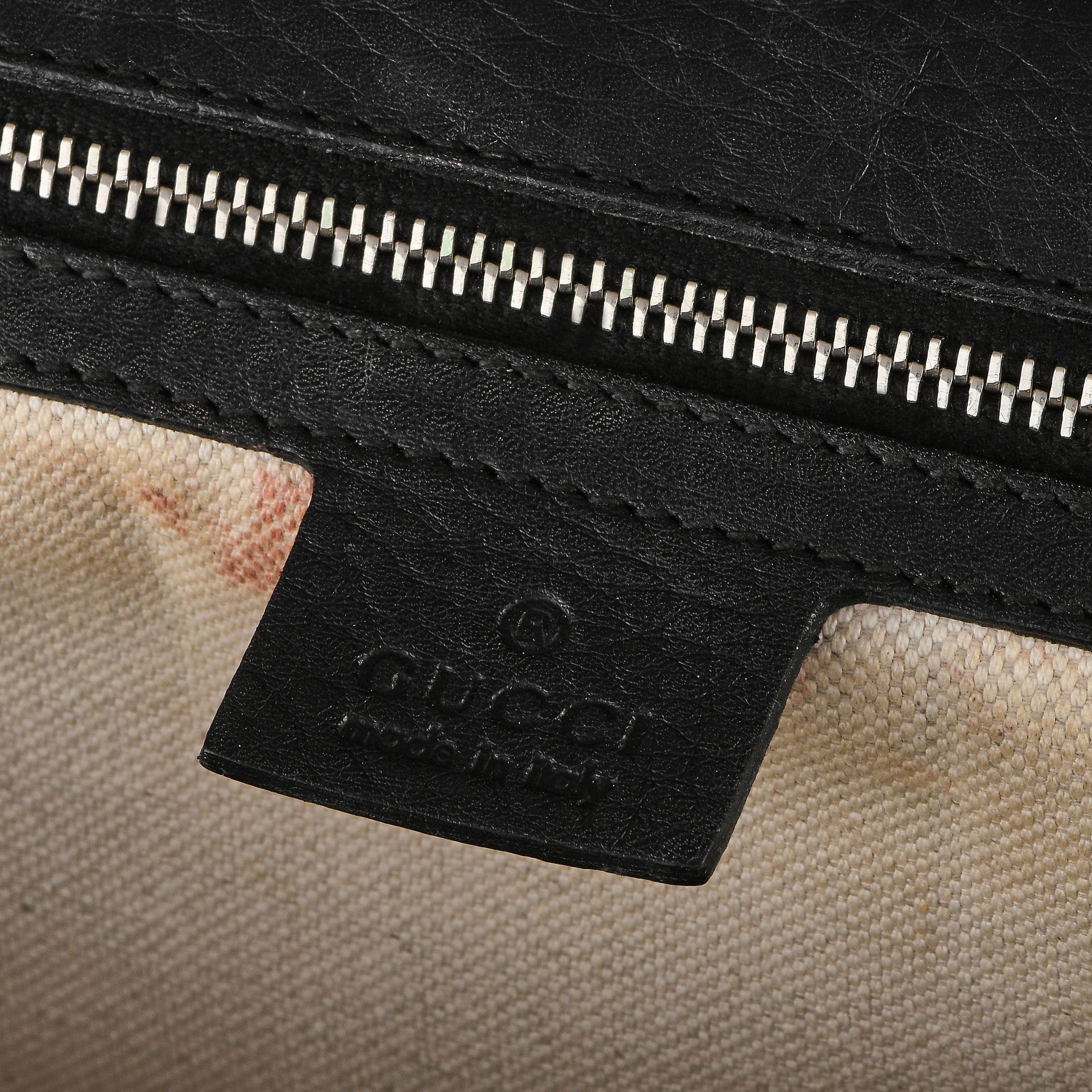 Gucci Bamboo Top Handle Tassel Leather Bag