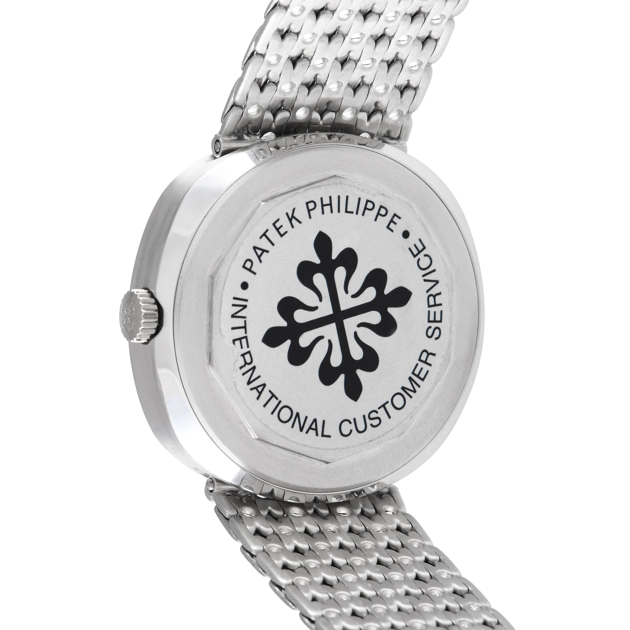 Patek Philippe Beta 21 Blue Dial White Gold Watch 3587/2G