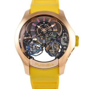 Purnell Escape II Rainbow 18K Rose Gold Piece Unique Watch P03RWRG