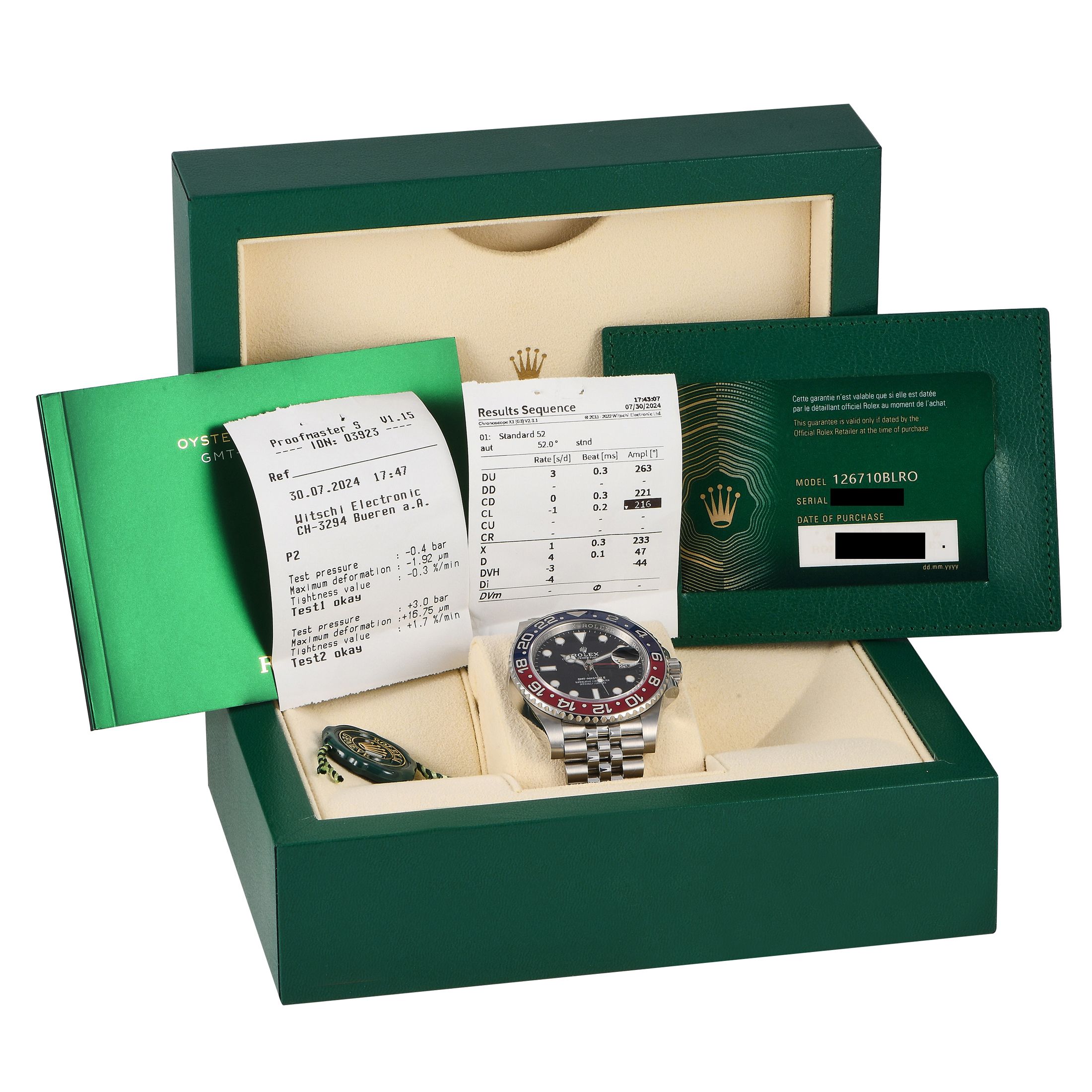 Rolex GMT-Master II Watch 126710BLRO