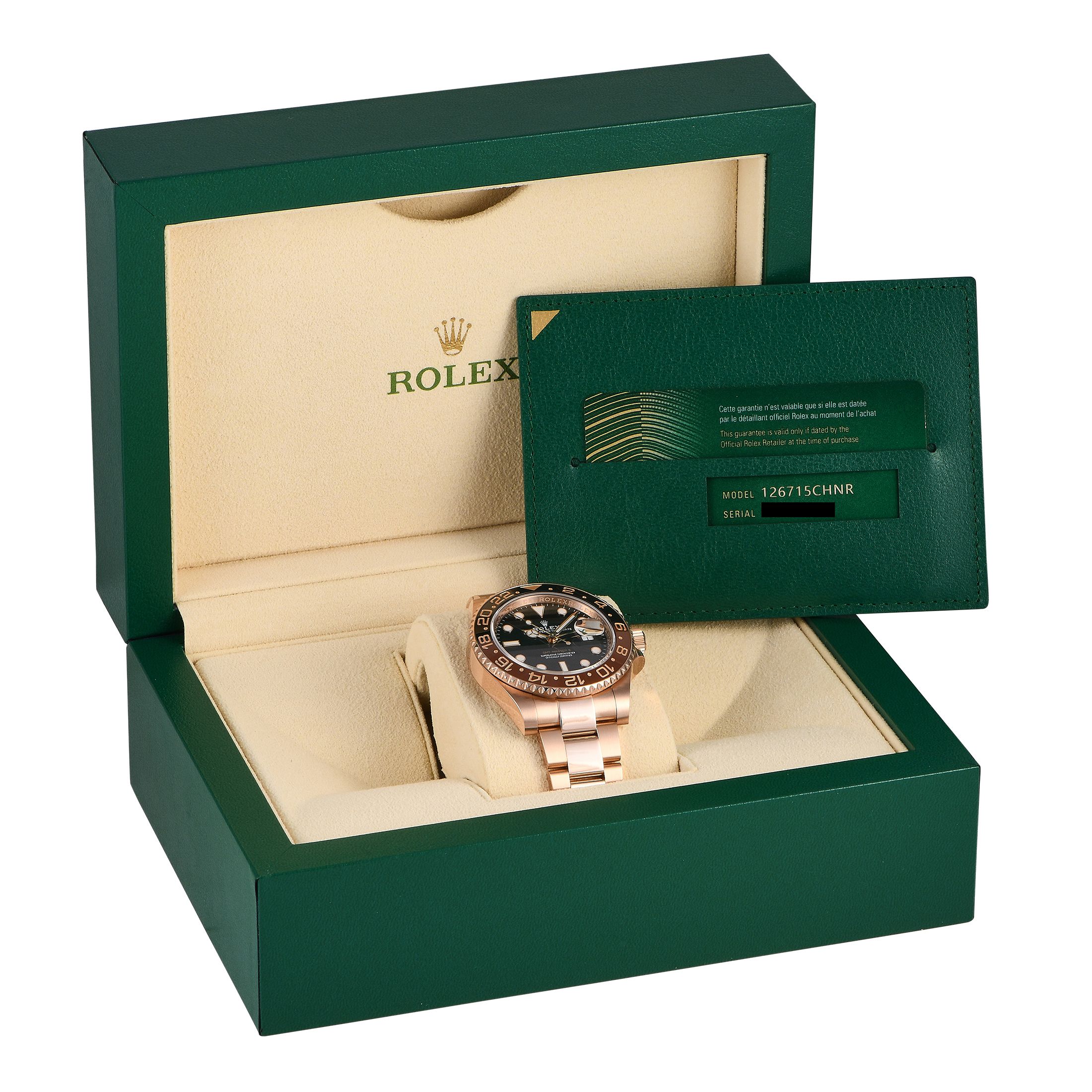 Rolex GMT-Master II Everose Gold Watch 126715CHNR