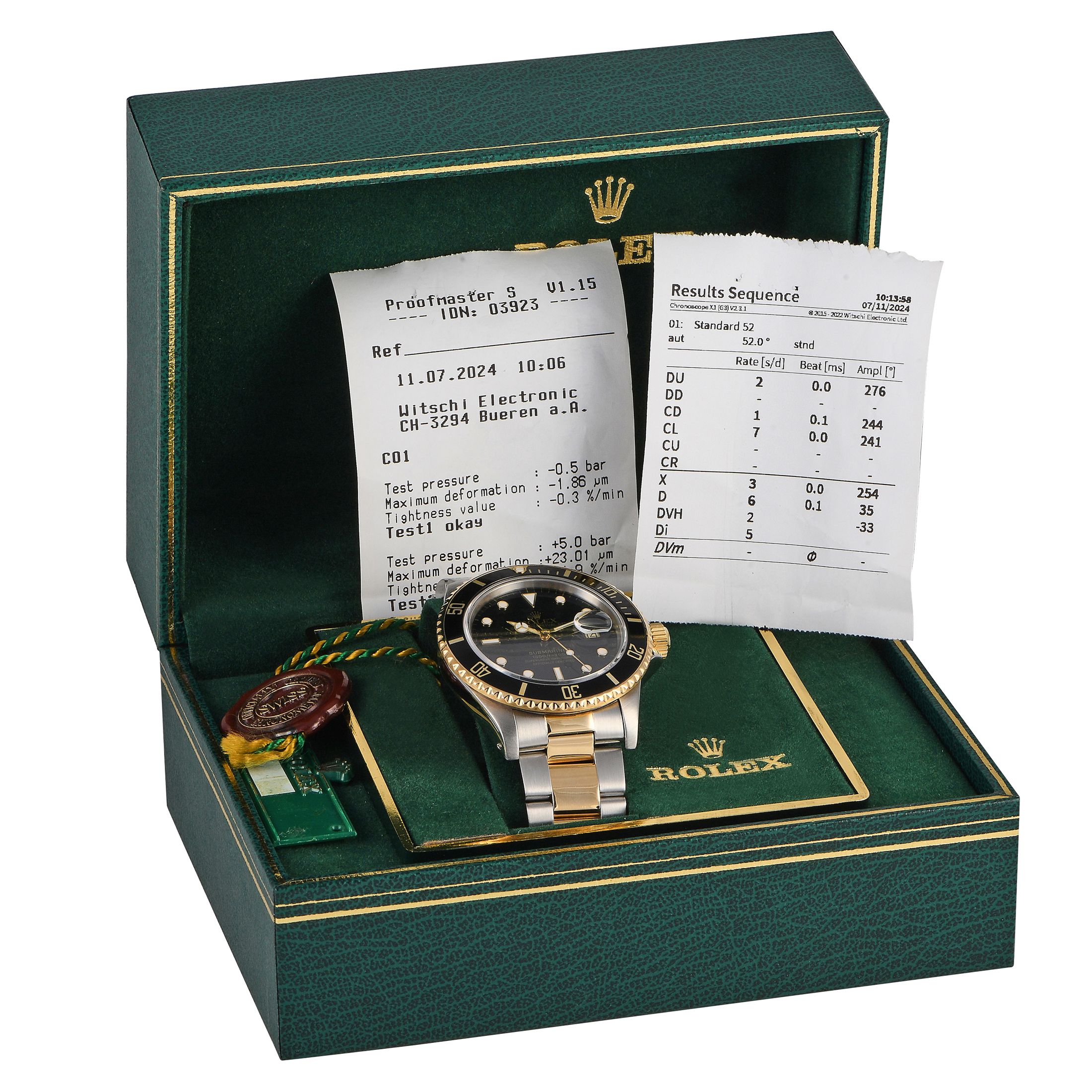 Rolex Submariner Black Dial Watch 16613