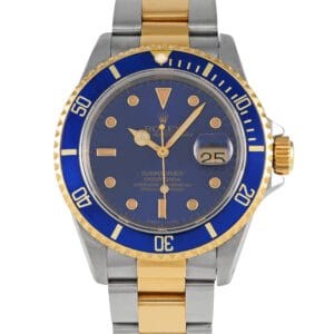 Rolex Submariner Blue Dial Watch 16613