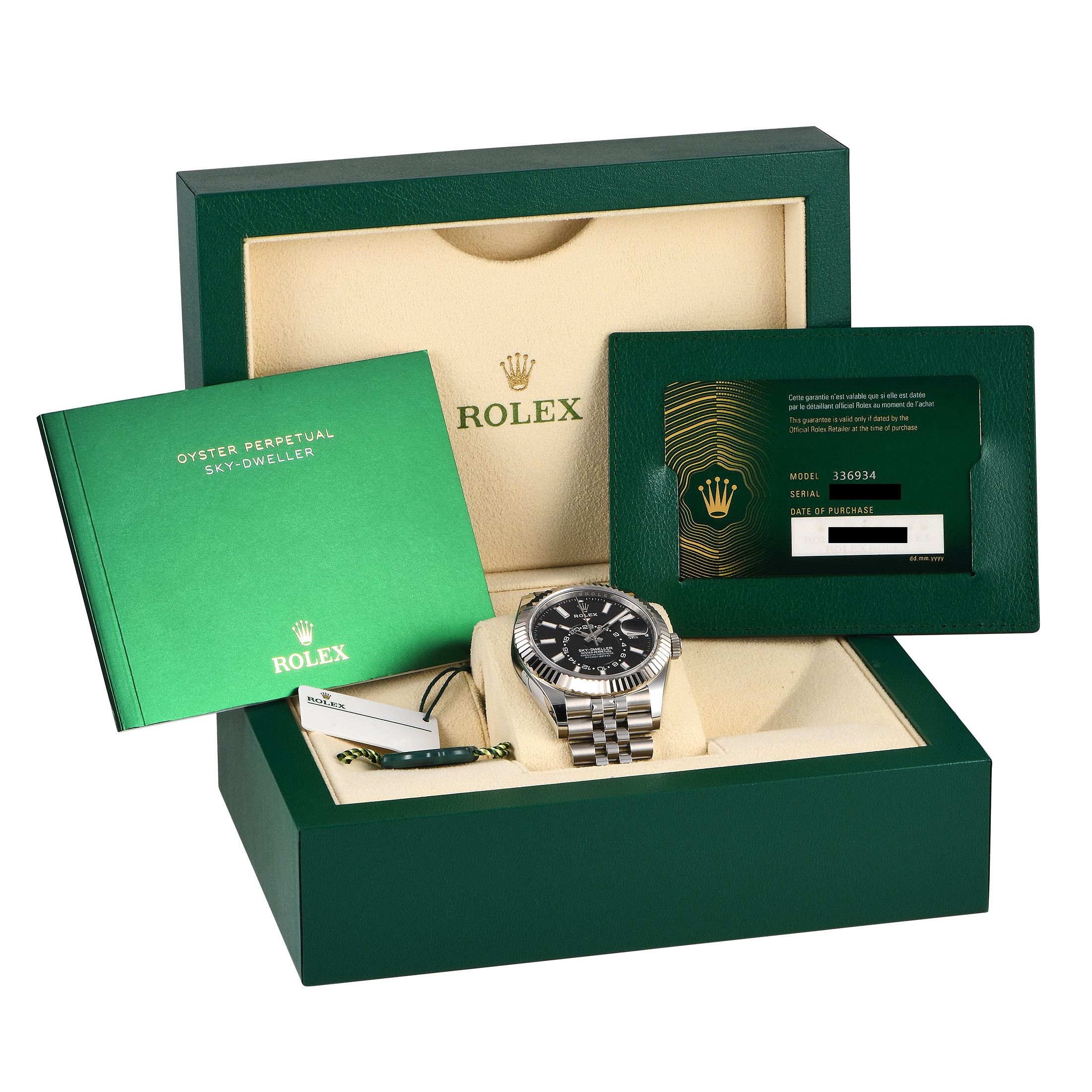 Rolex Sky-Dweller Black Dial Watch 336934