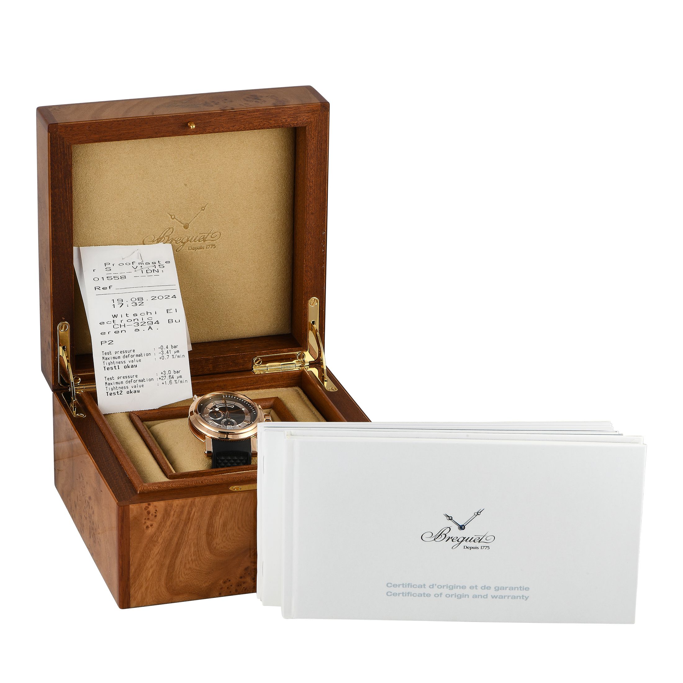 Breguet Marine Chronograph Rose Gold Watch 5827BR