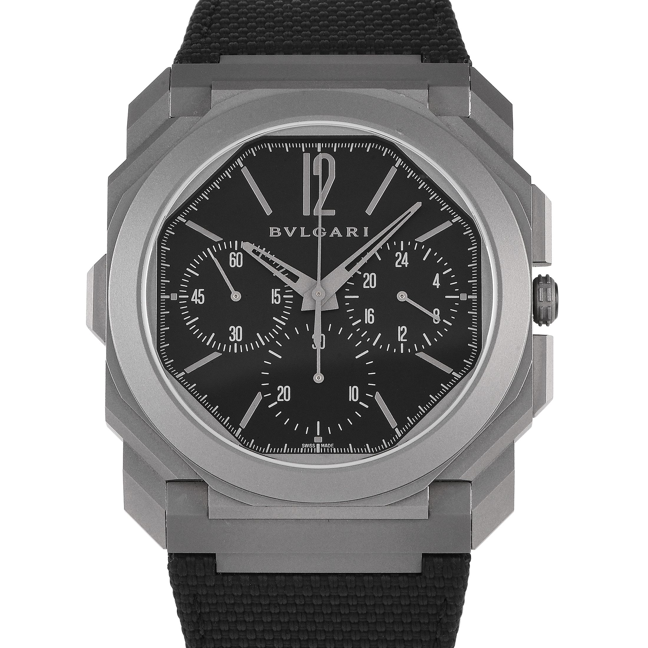 Bvlgari Octo Finissimo Titanium GMT Chronograph Watch 103673