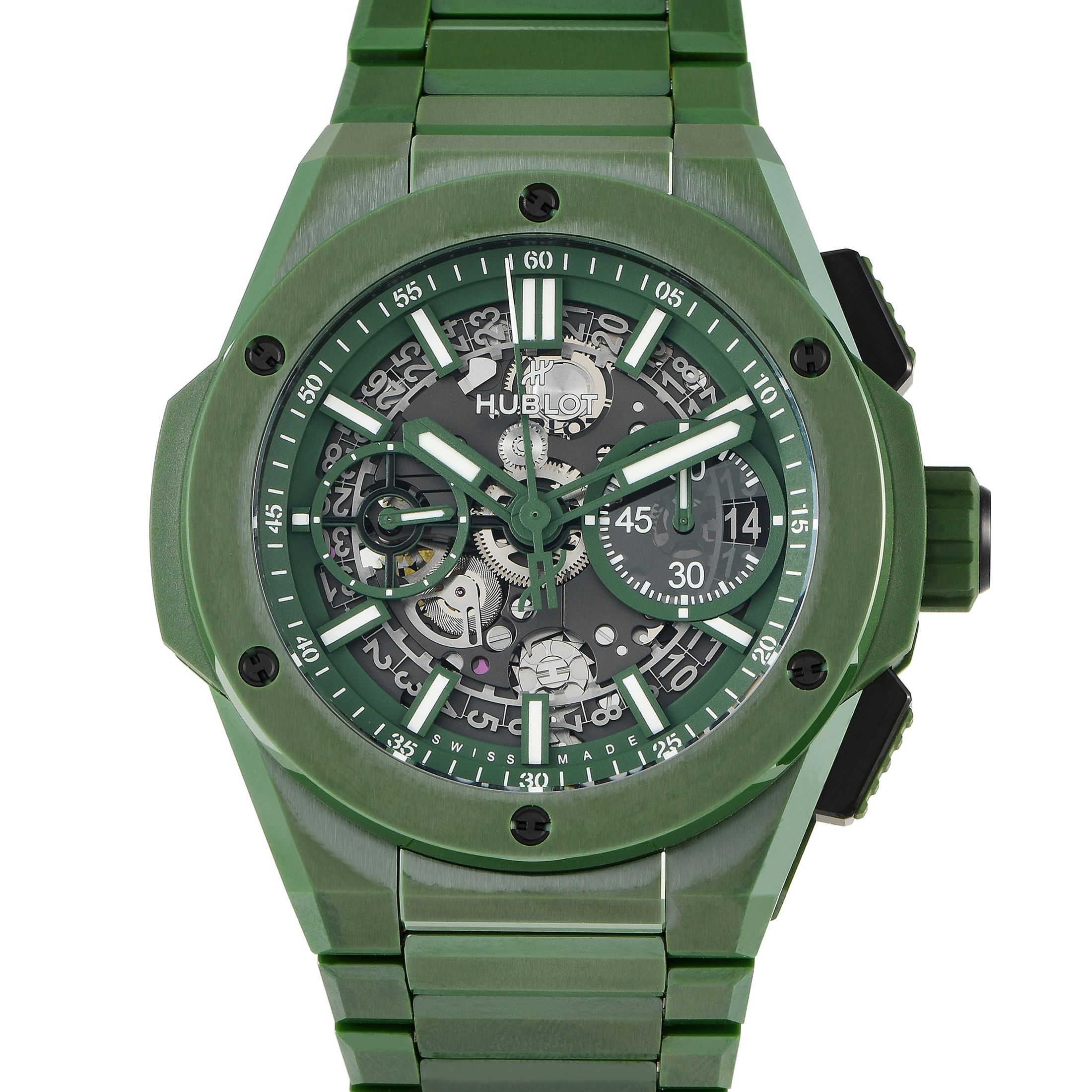 Hublot Big Bang Integrated Green Ceramic Watch 451.GX.5220.GX
