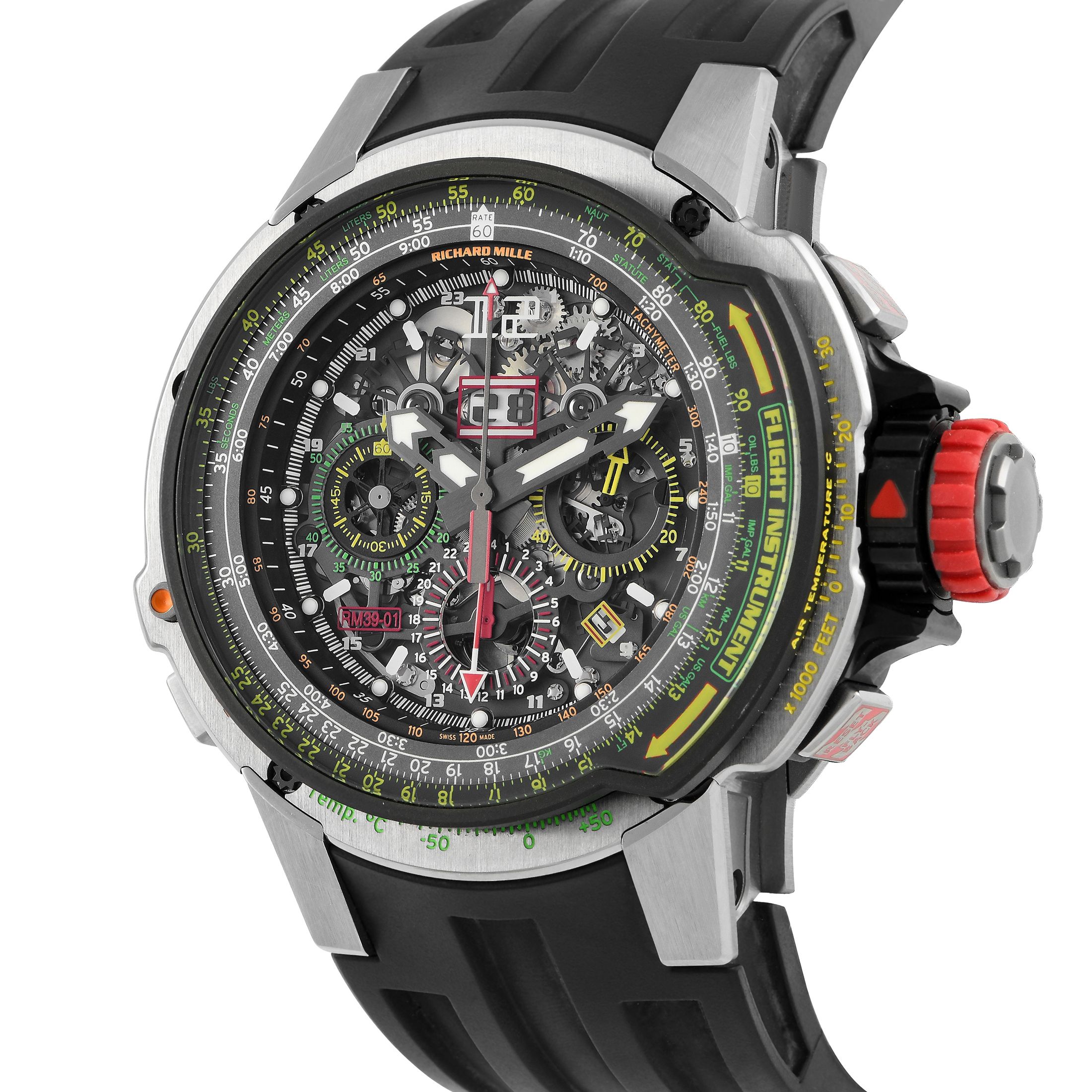 Richard Mille Aviation E6-B Winding Flyback Chronograph Watch RM39-01