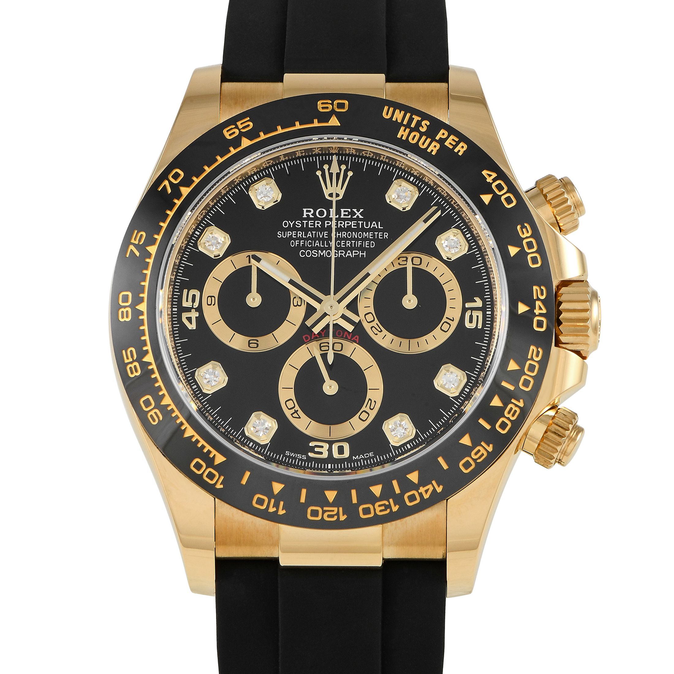 Rolex Daytona Yellow Gold Watch 116518LN-0078