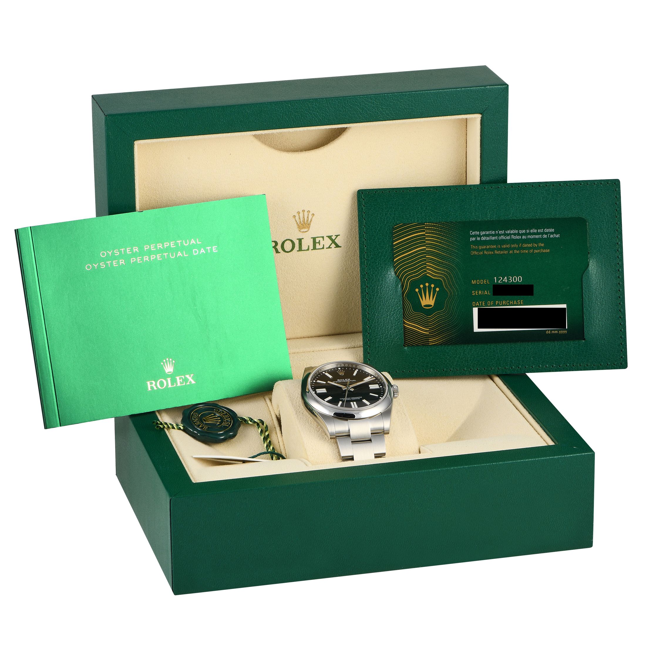 Rolex Oyster Perpetual 41 Black Dial Watch 124300