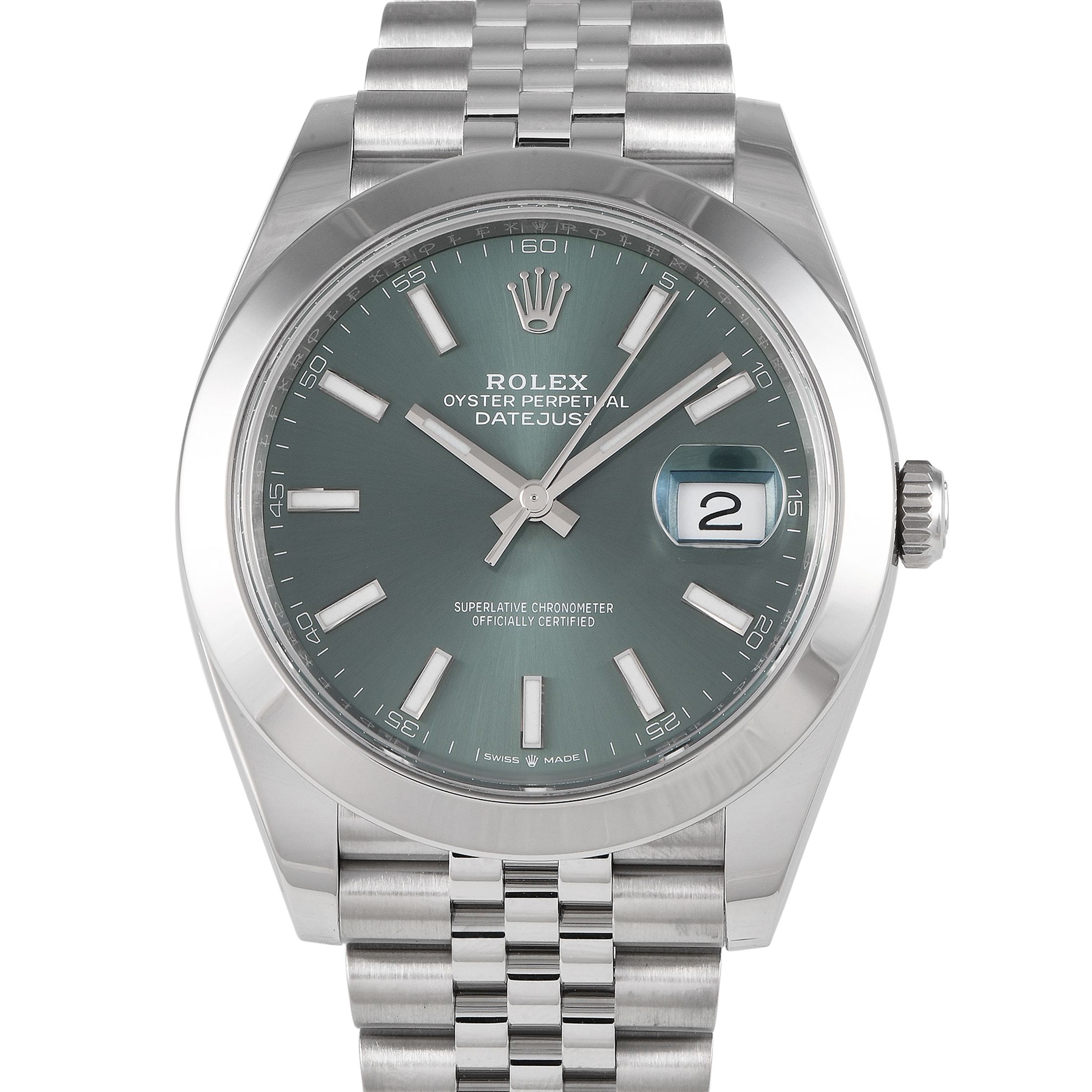 Rolex Datejust 41 Mint Green Dial Watch 126300