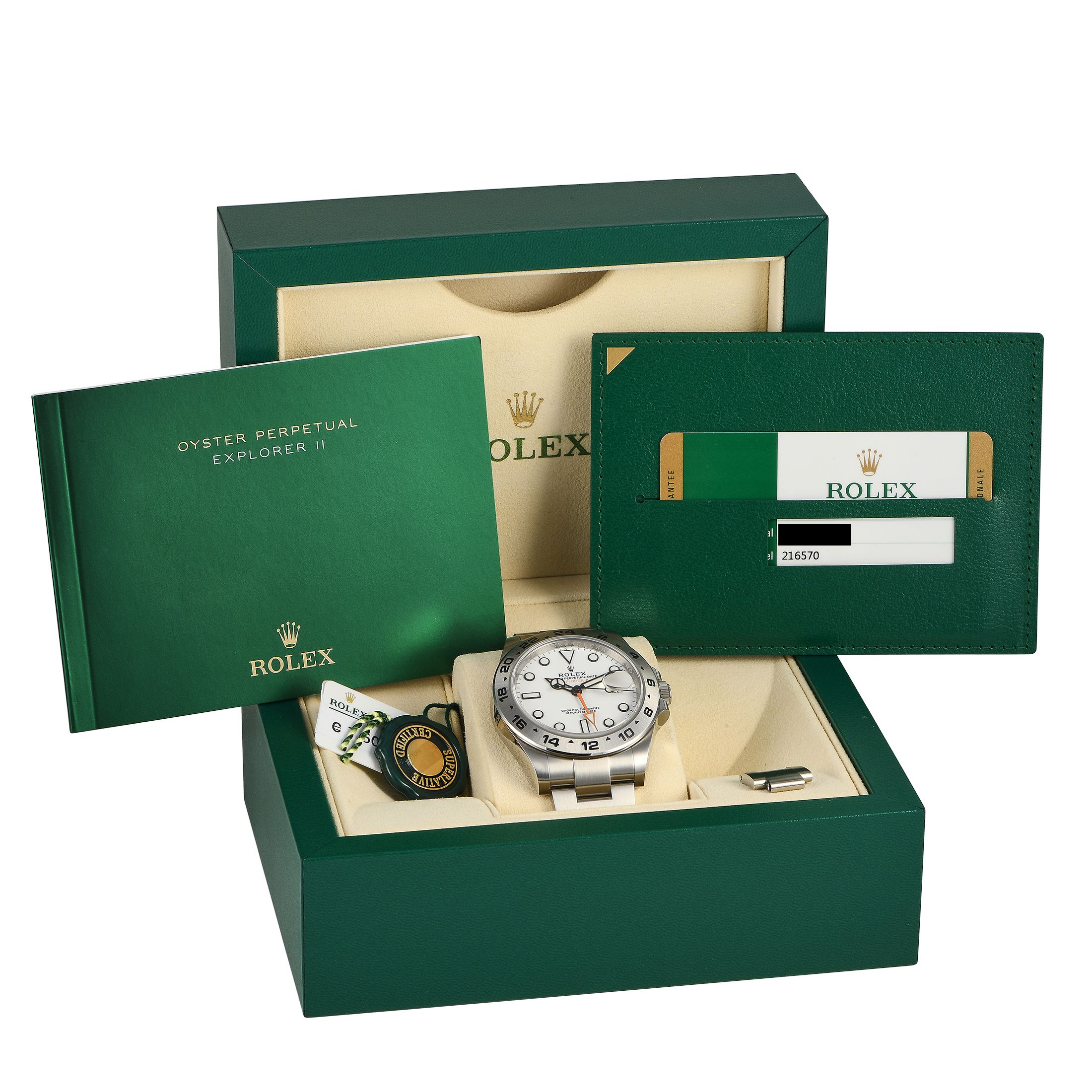 Rolex Explorer II White Dial Watch 216570-0001