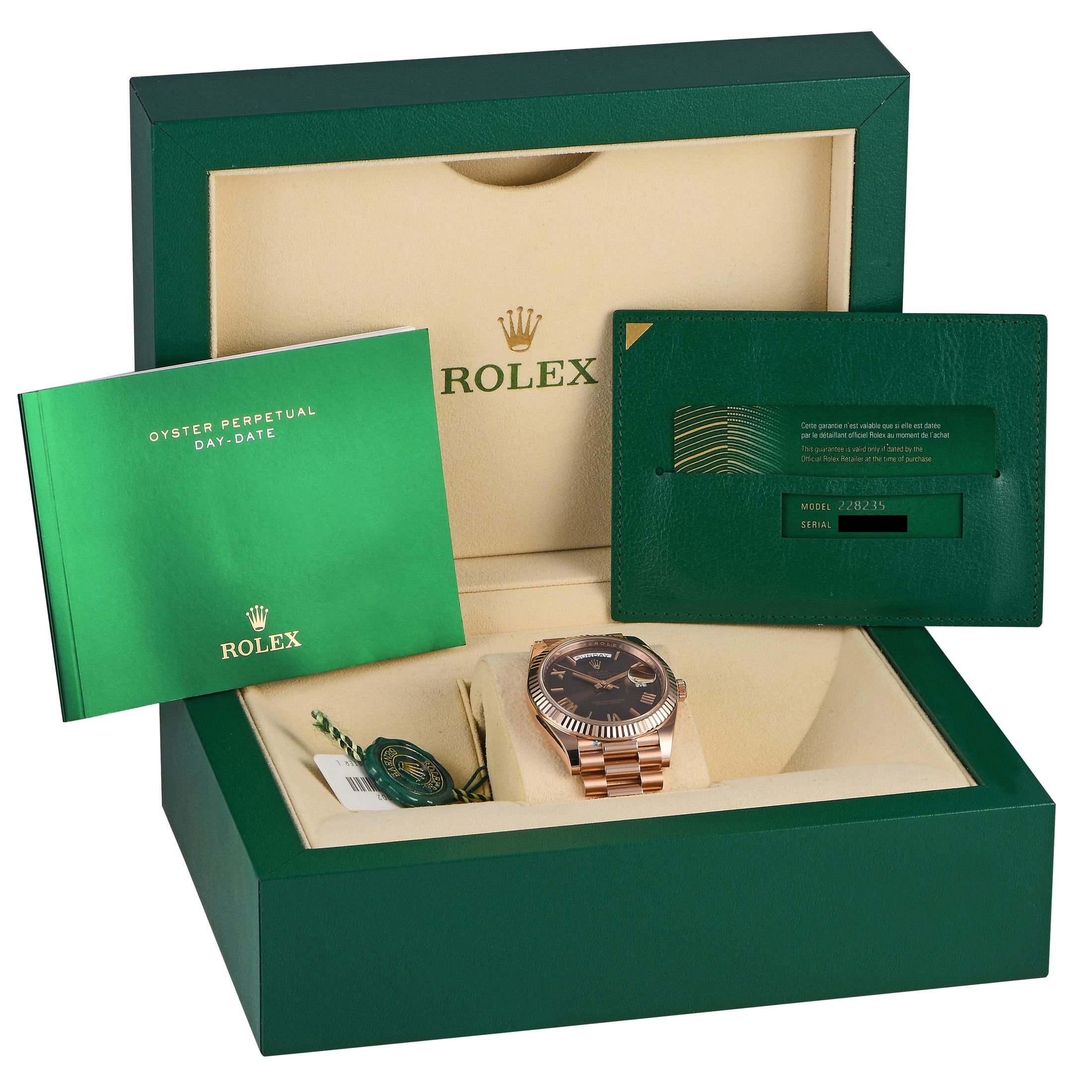 Rolex Day-Date 40 Chocolate Dial Watch 228235