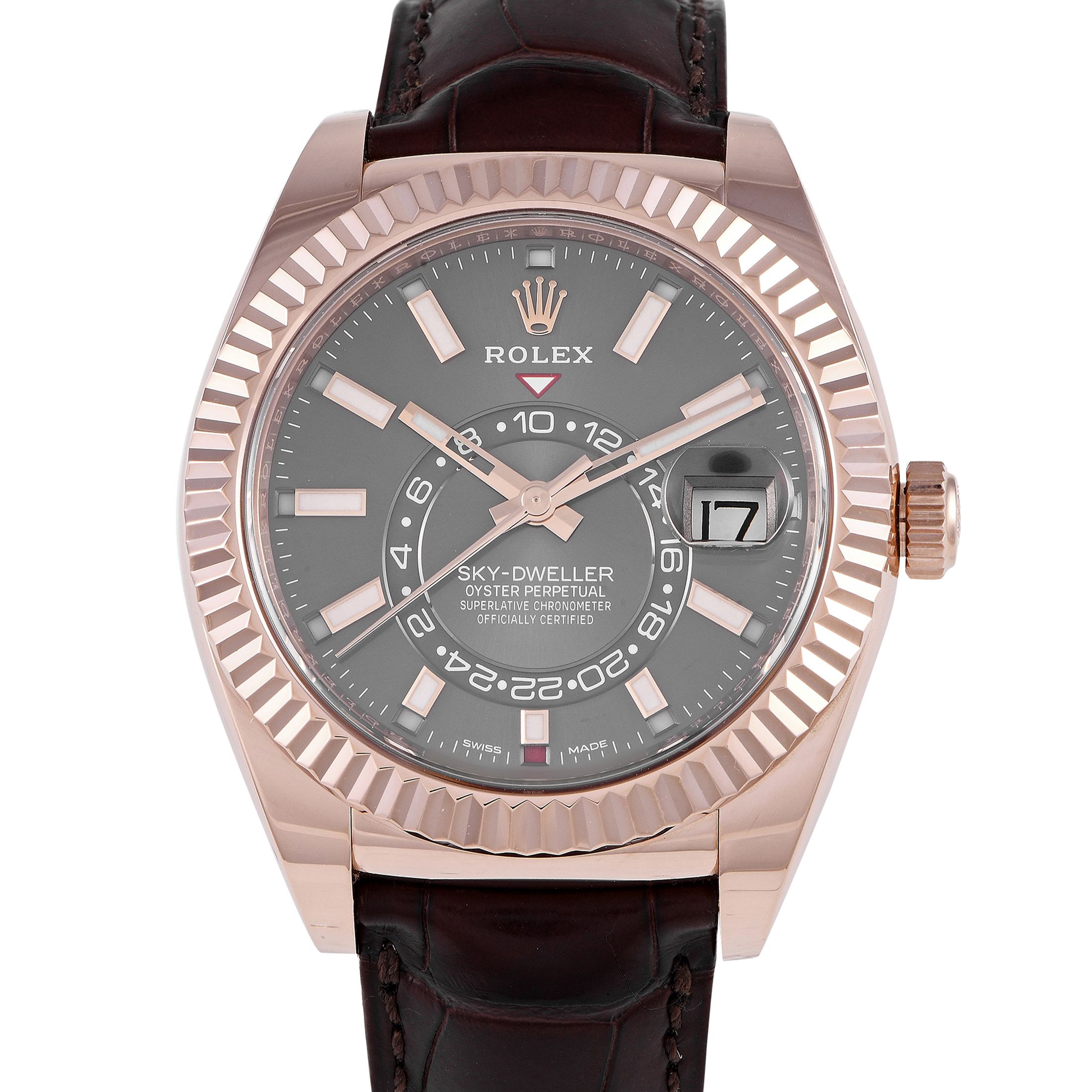 Rolex Sky-Dweller Everose Gold Watch 326135