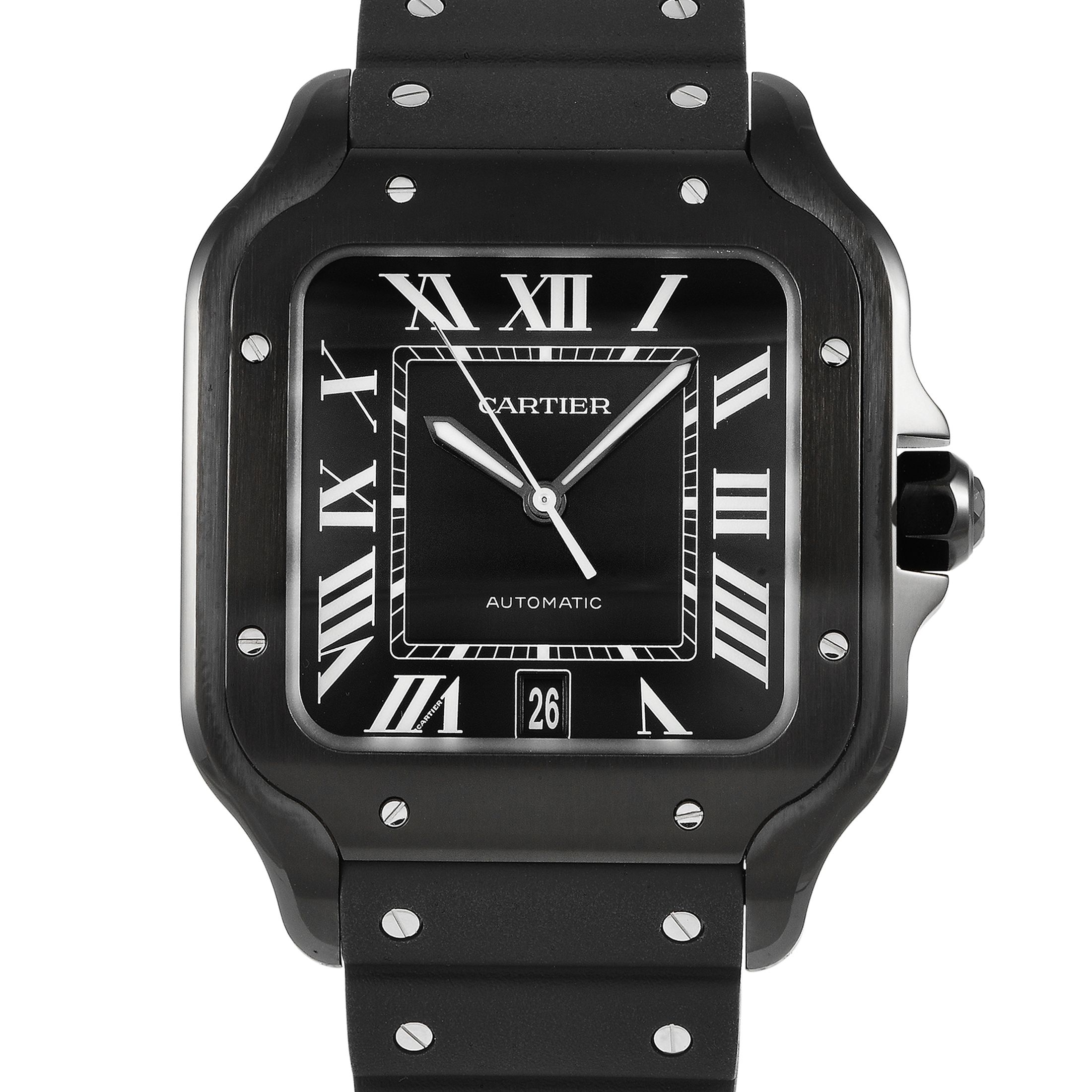 Cartier Santos de Cartier Black ADLC All Black Watch WSSA0039