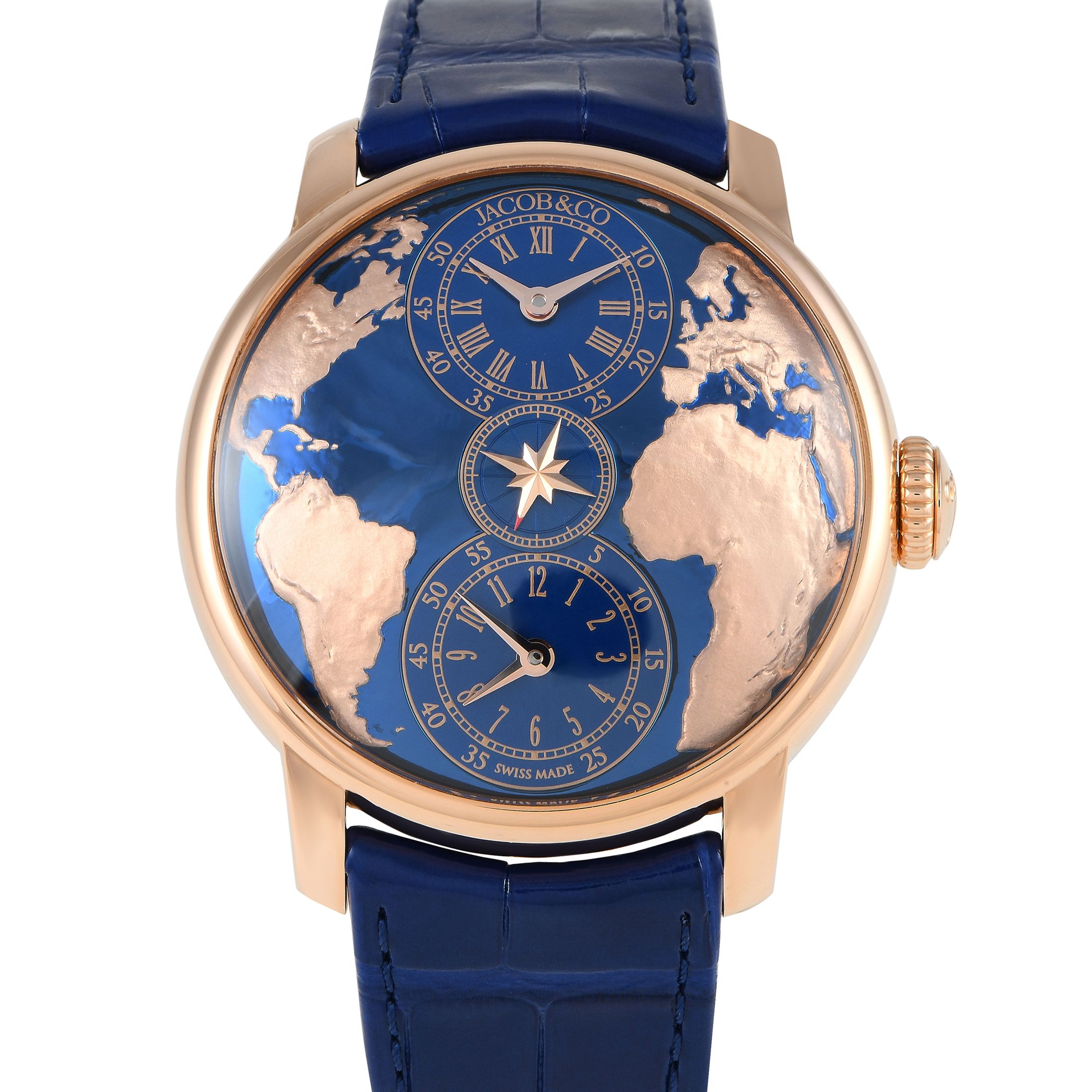 Jacob & Co The World is Yours Dual Time Zone Watch DT100.40.AA.AE.A