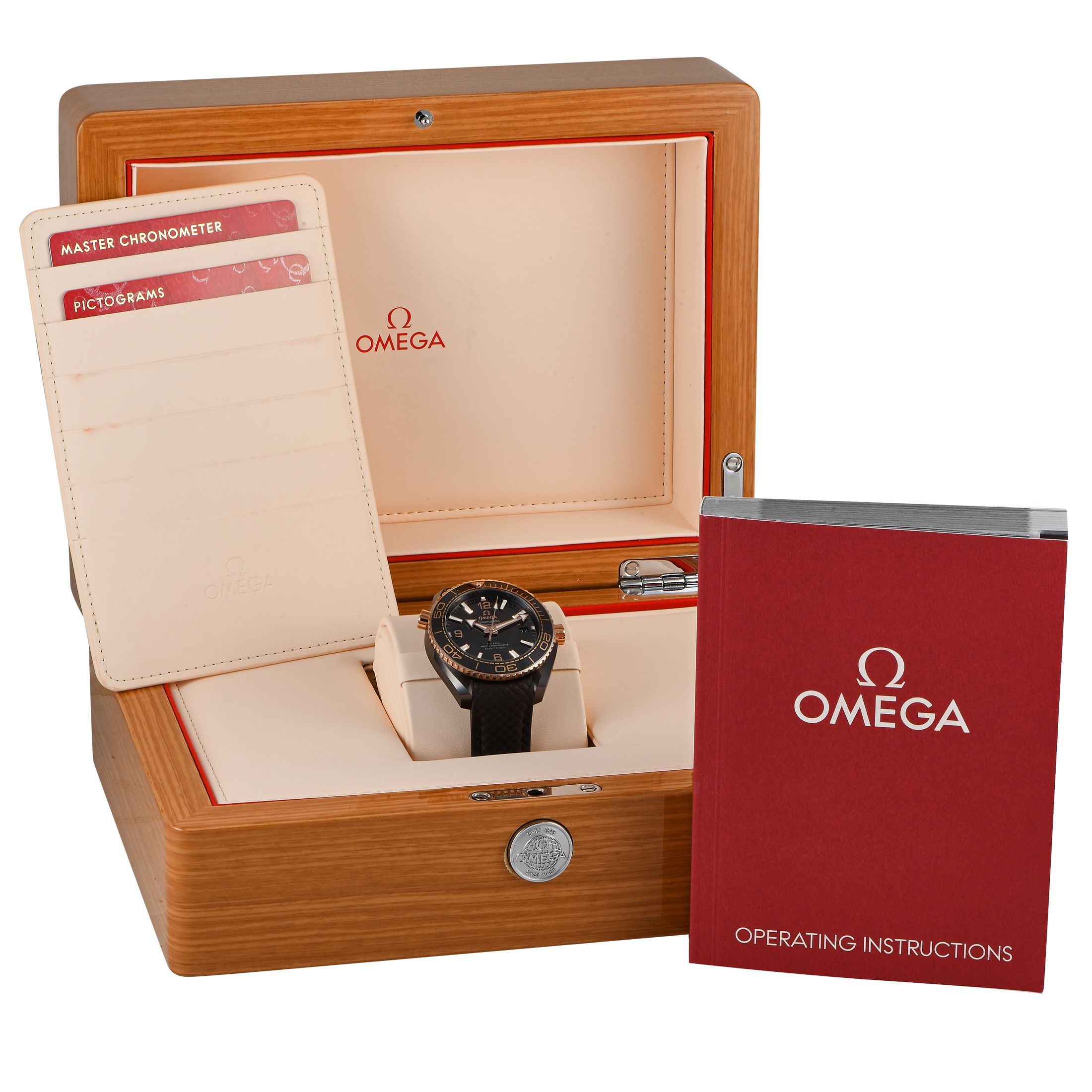 Omega Seamaster Planet Ocean Brown Ceramic Watch 215.62.40.20.13.001