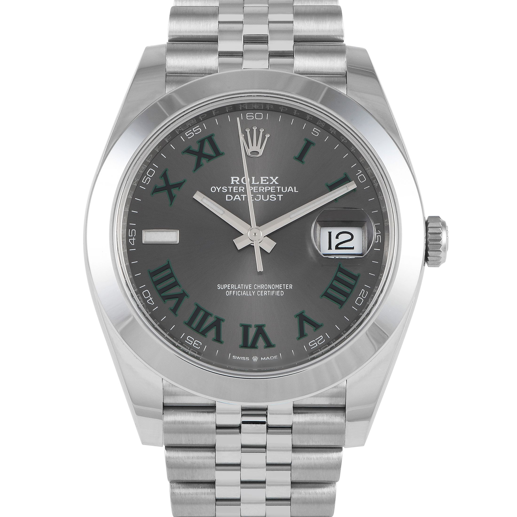 Rolex Datejust 41 Slate Roman Dial Watch 126300-0014