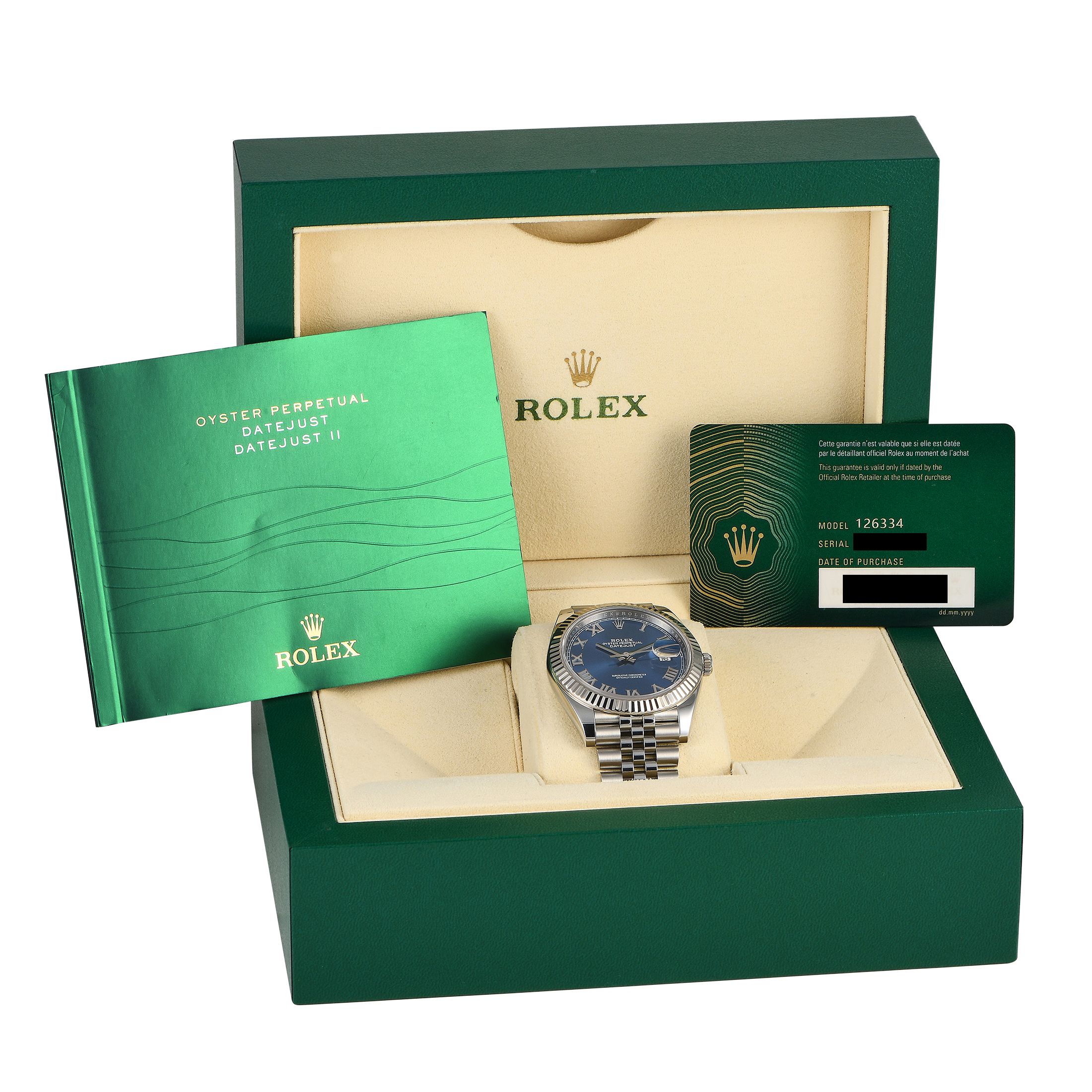 Rolex Datejust 41 Blue Dial Watch 126334