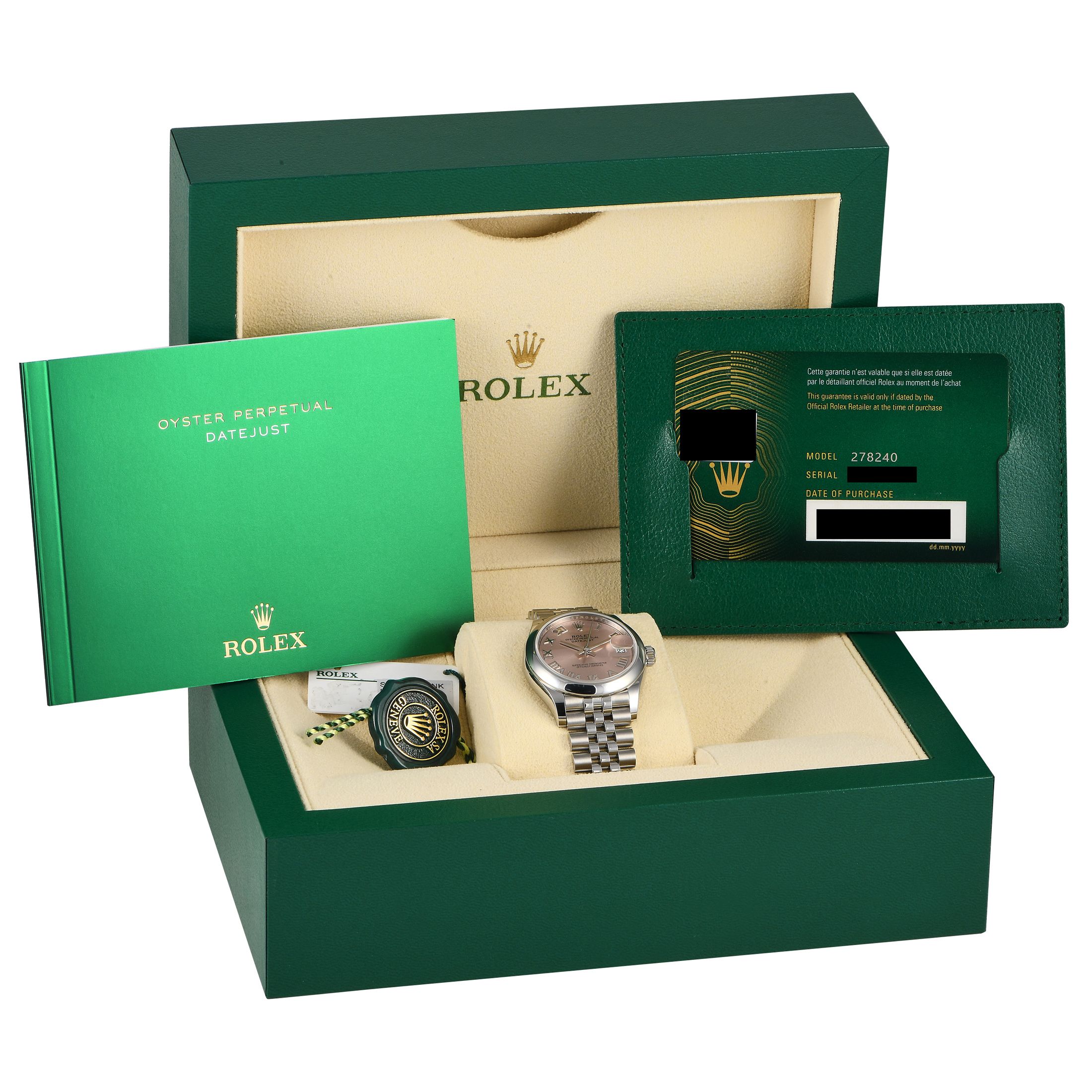 Rolex Datejust 31 Pink Roman Dial Watch 278240