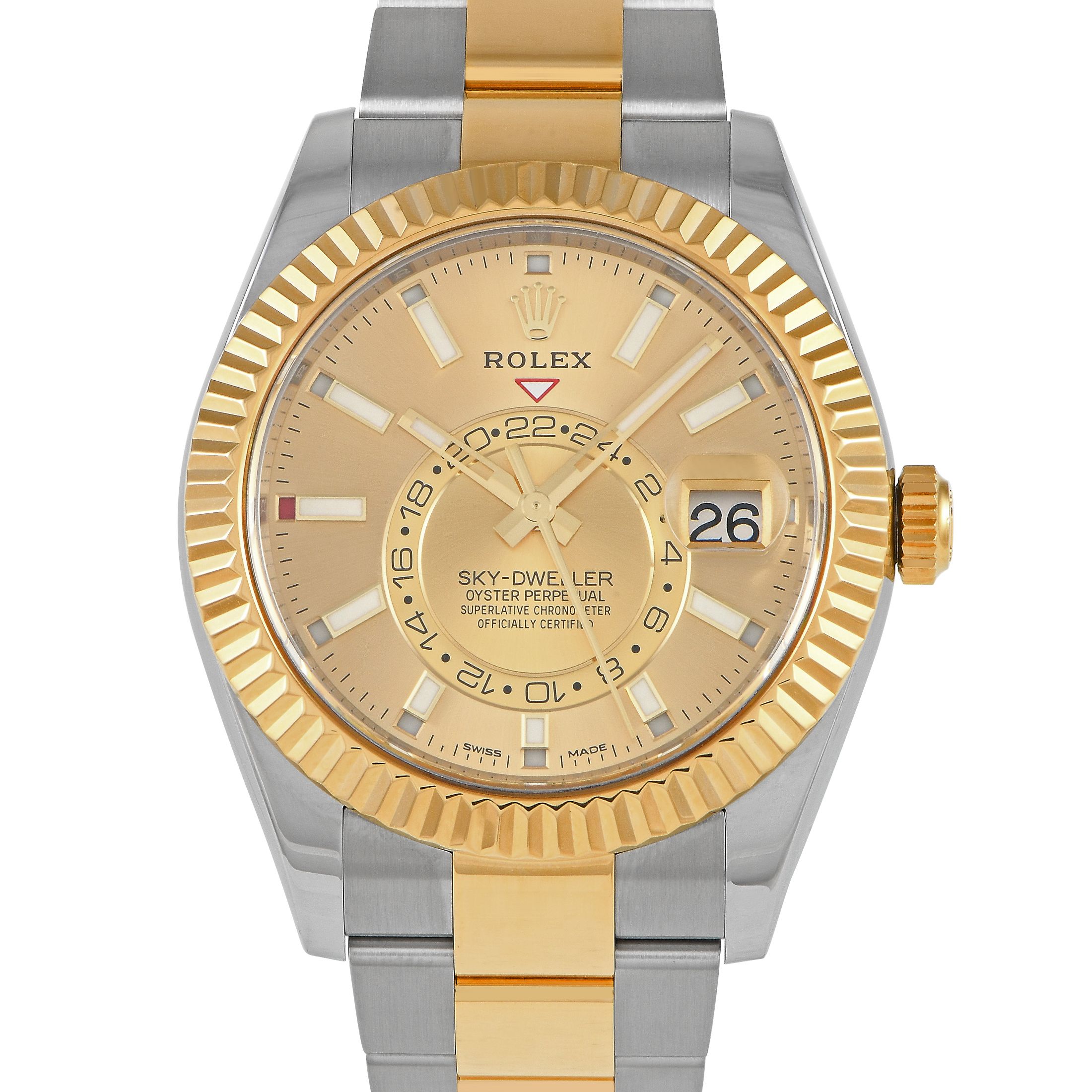 Rolex Sky-Dweller Champagne Dial Watch 326933