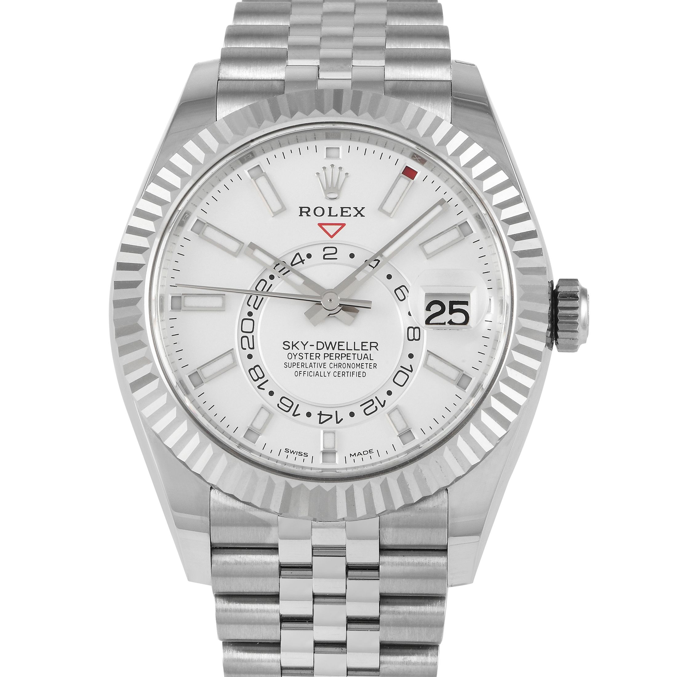 Rolex Sky-Dweller White Dial Watch 326934