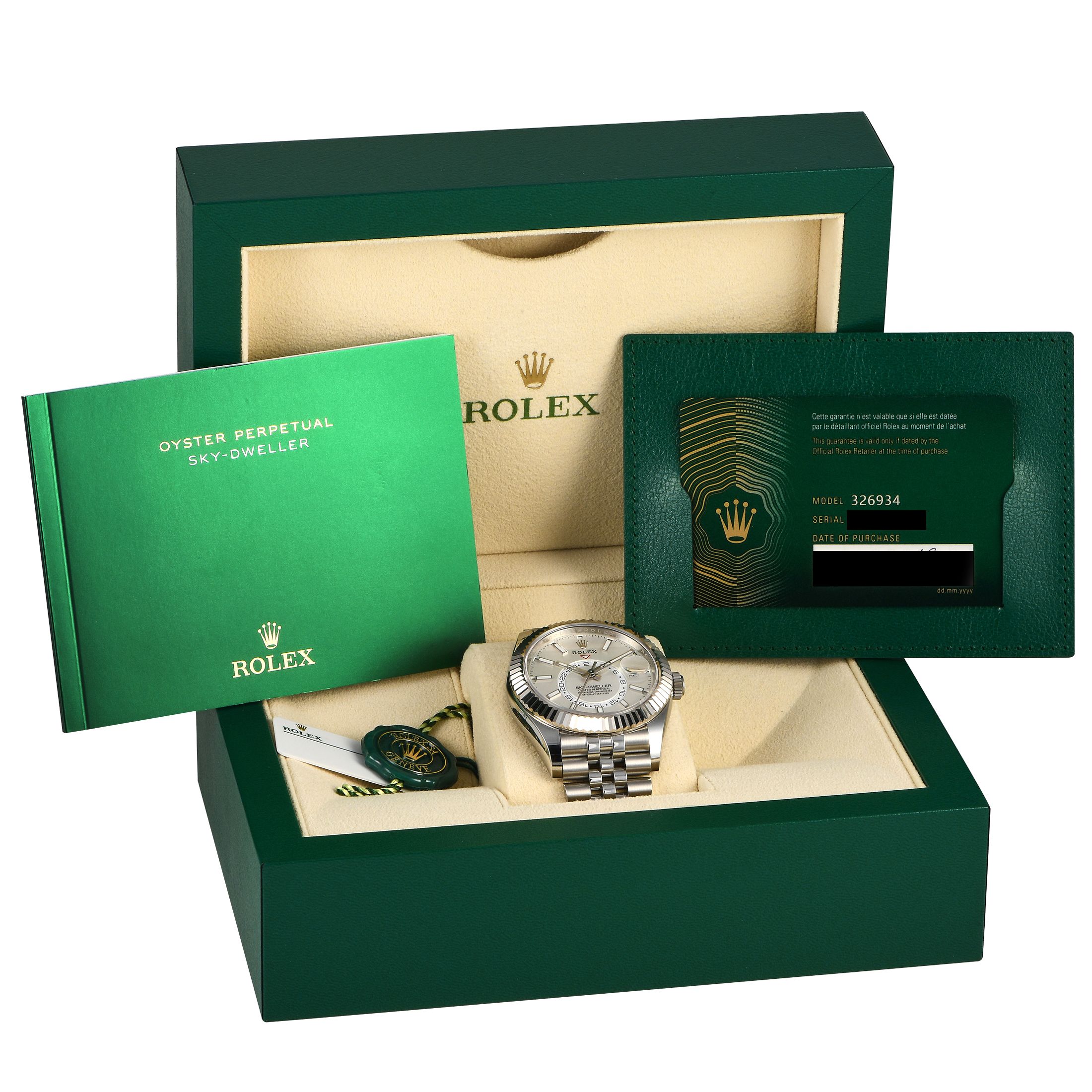 Rolex Sky-Dweller White Dial Watch 326934