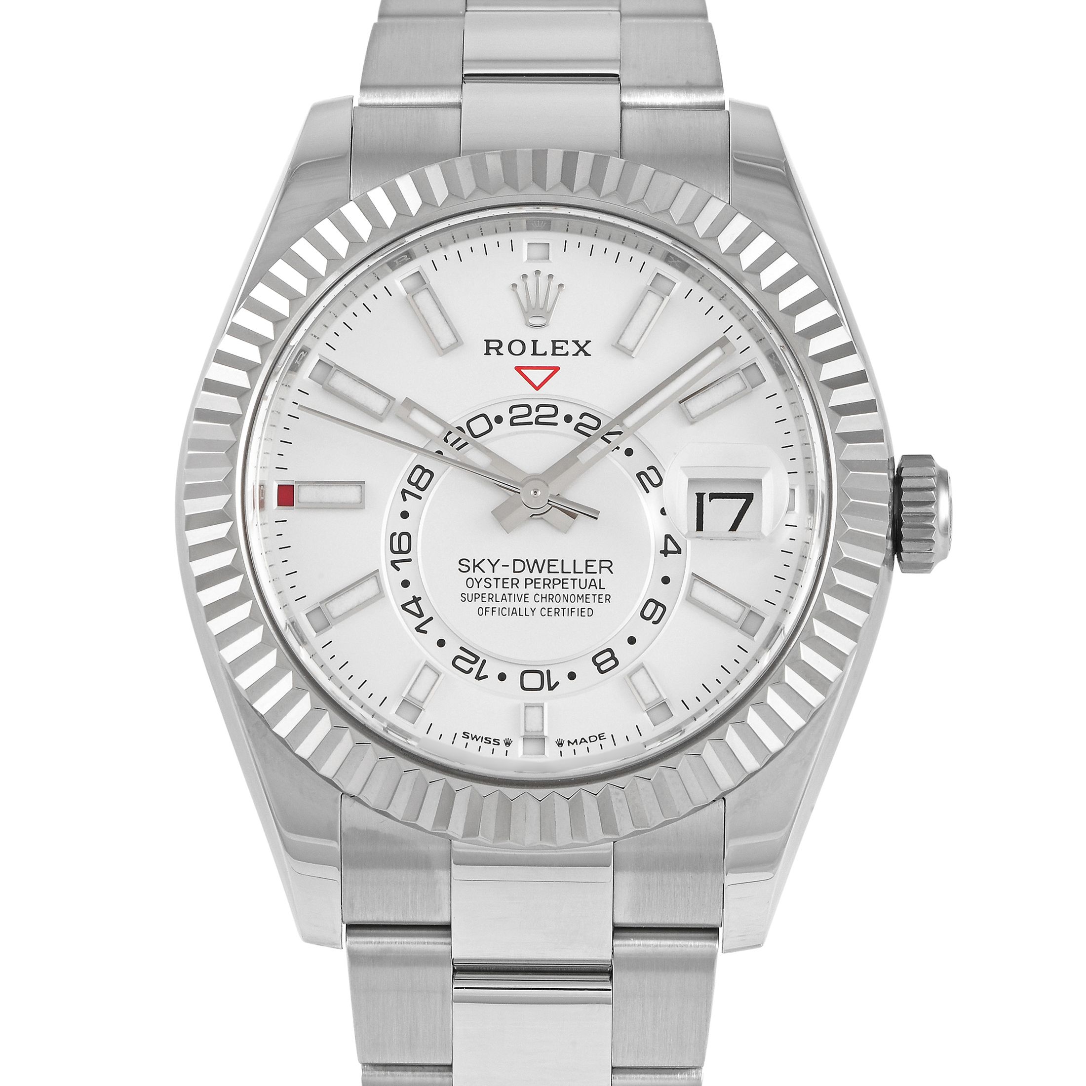 Rolex Sky-Dweller White Dial Watch 326934