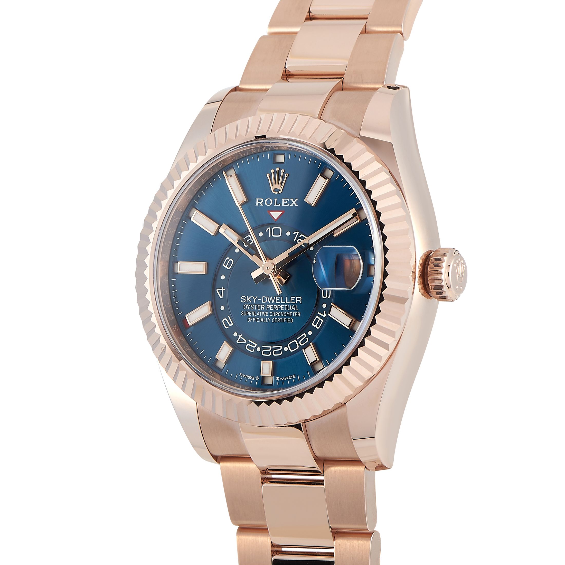 Rolex Sky-Dweller 18K Everose Gold Watch 336935