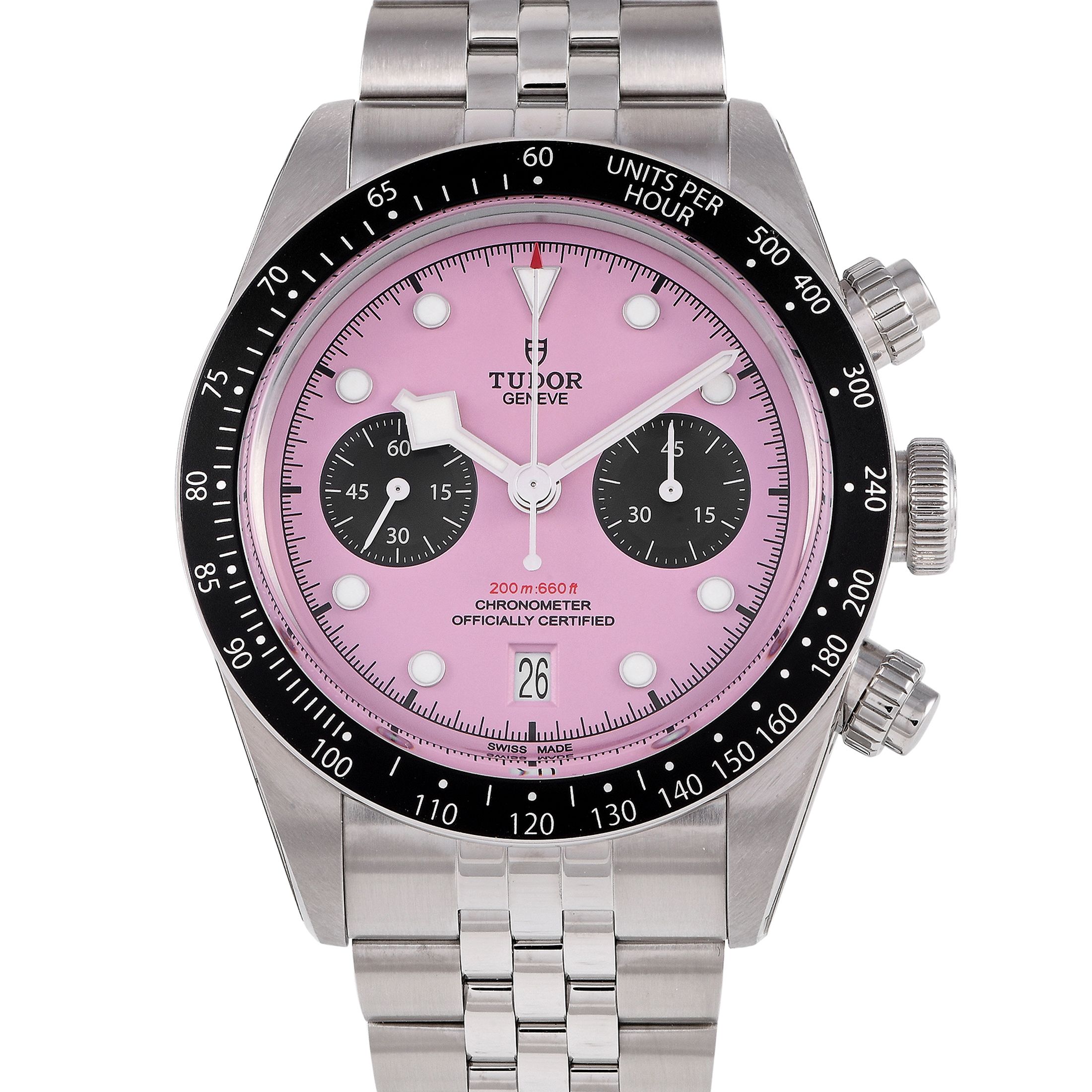 Tudor Black Bay Chrono Pink Dial Watch 79360N-0019