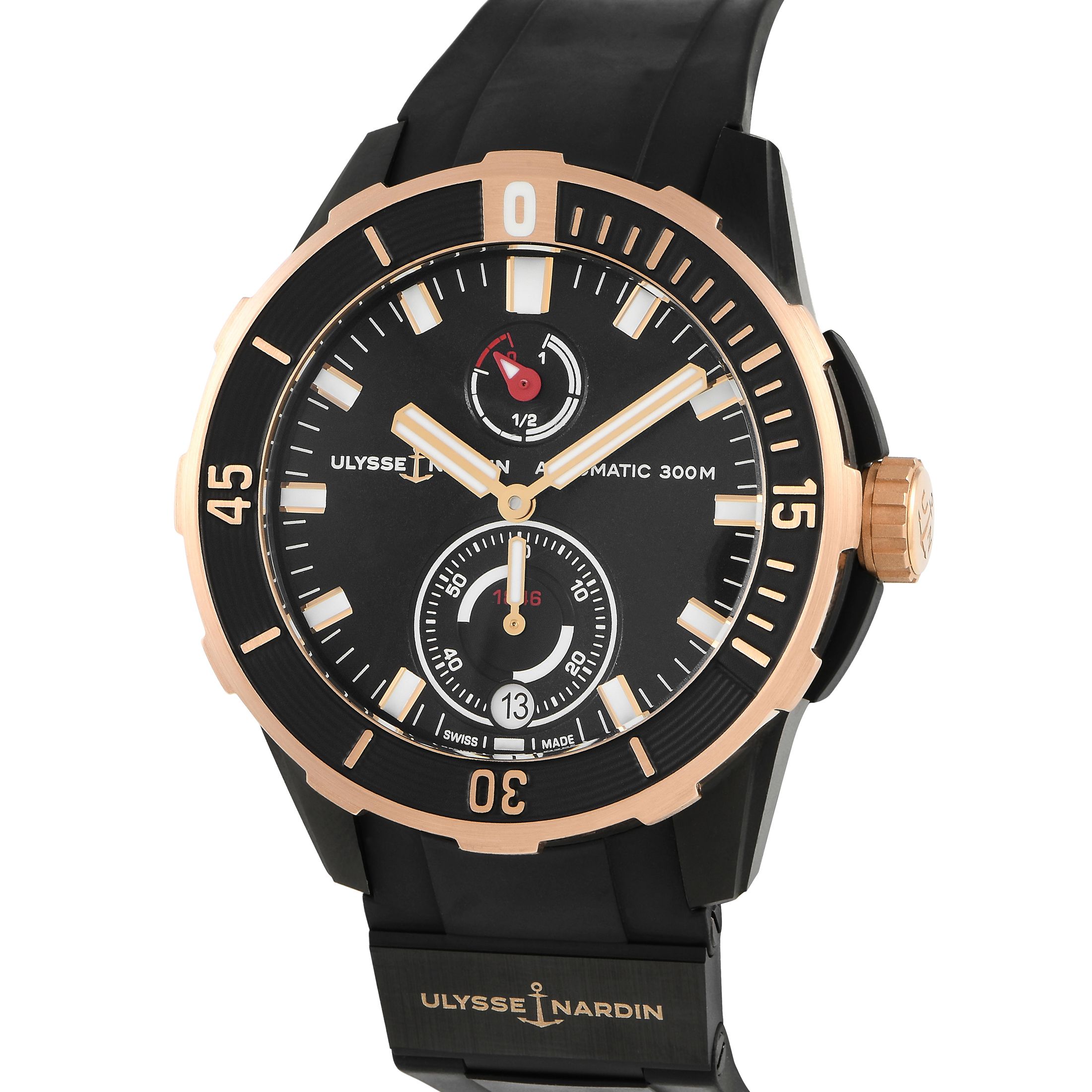 Ulysse Nardin Diver Chronometer Watch 1185-170-3/Black