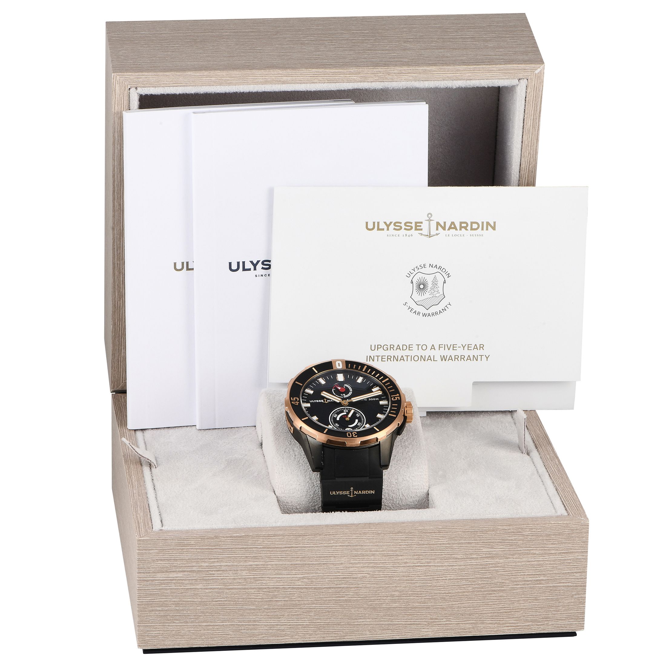 Ulysse Nardin Diver Chronometer Watch 1185-170-3/Black