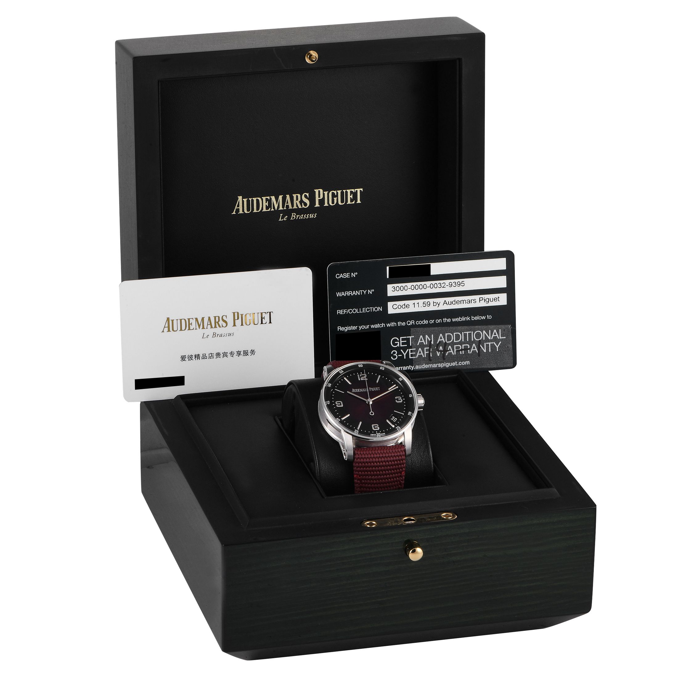 Audemars Piguet Code 11.59 Burgundy Watch 15210BC.OO.A500KB.01