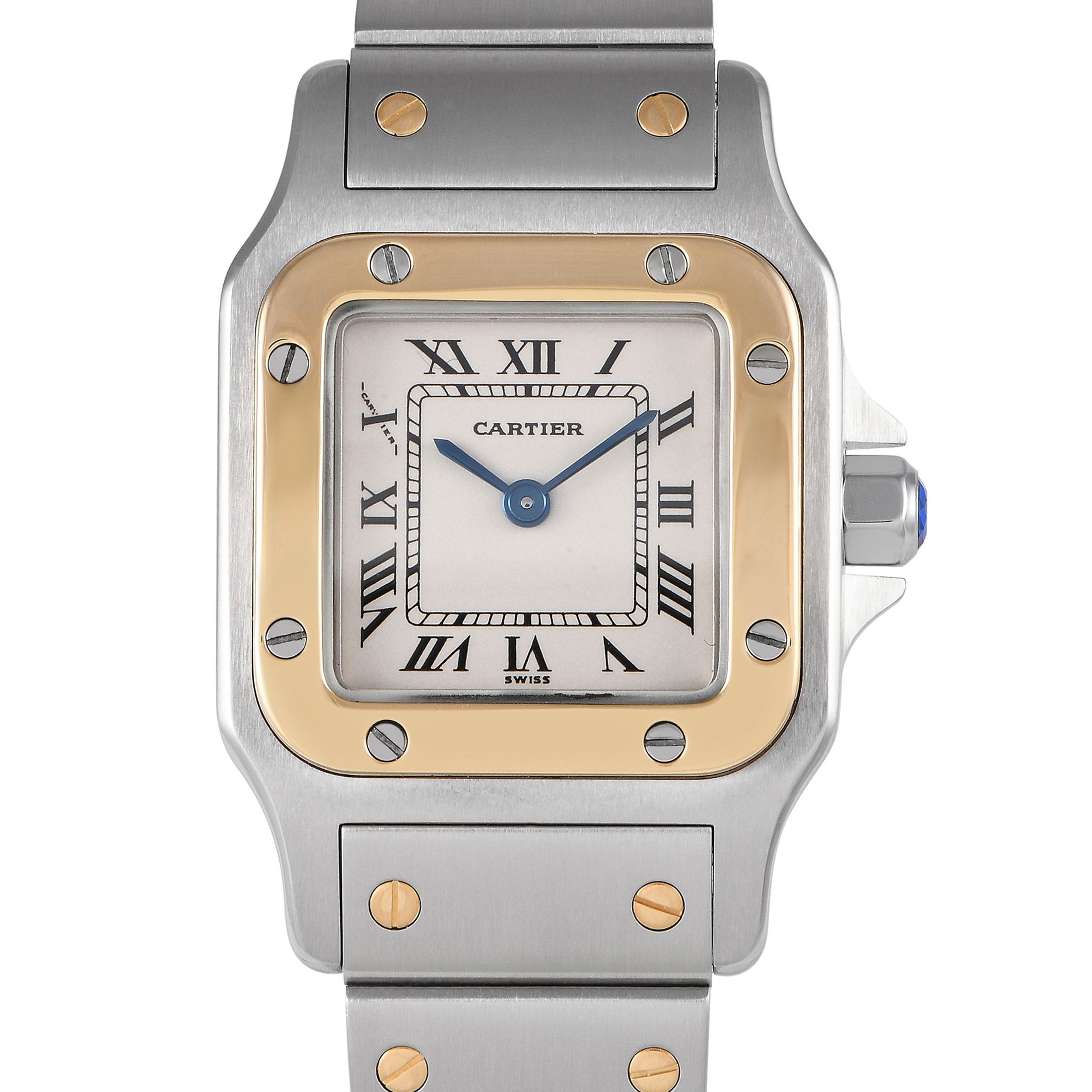 Cartier Santos Galbee Two-Tone Ladies Watch W20012C4