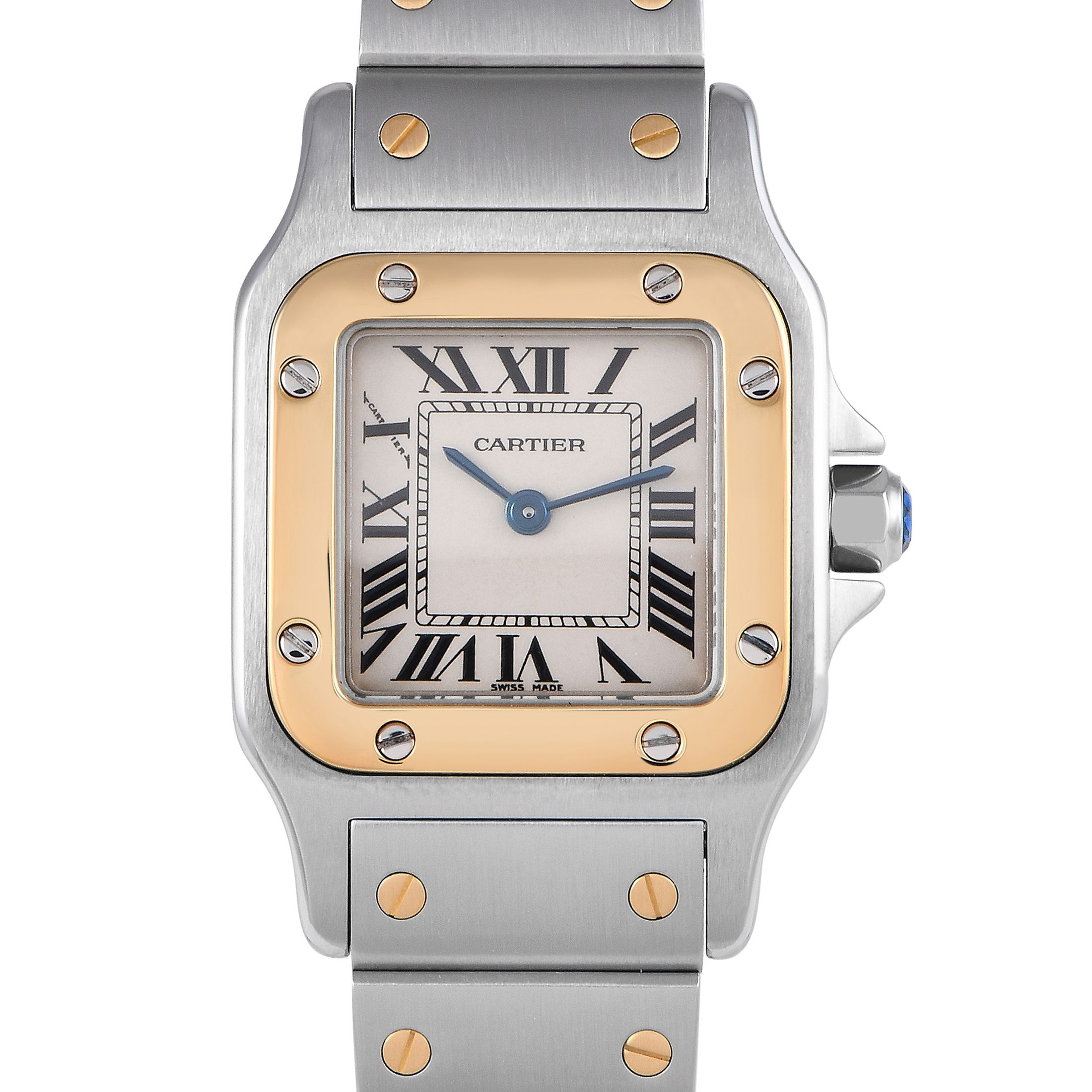 Cartier Santos Galbee Two-Tone Ladies Watch W20012C4