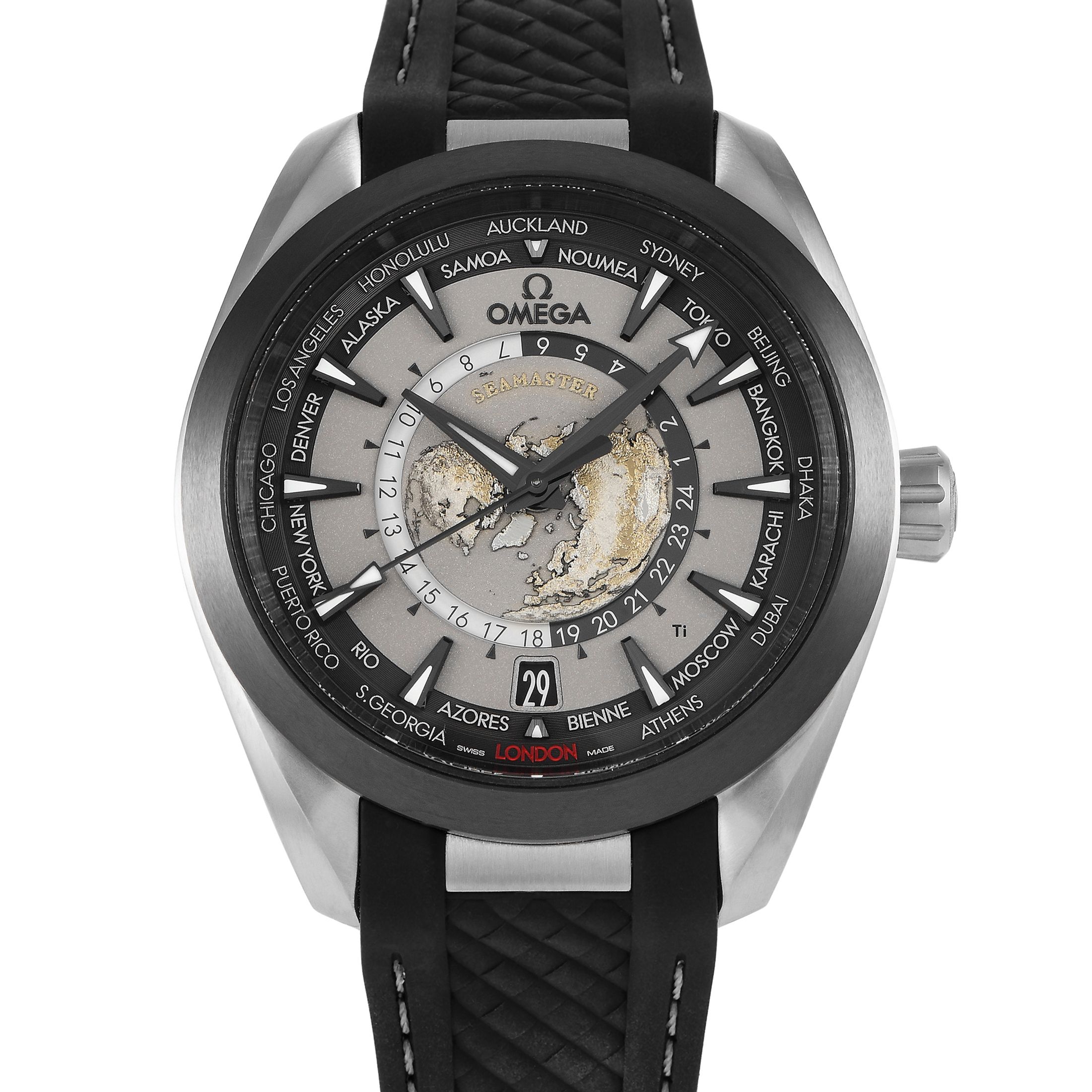 Omega Seamaster Aqua Terra Titanium Worldtimer Watch 220.92.43.22.99.001