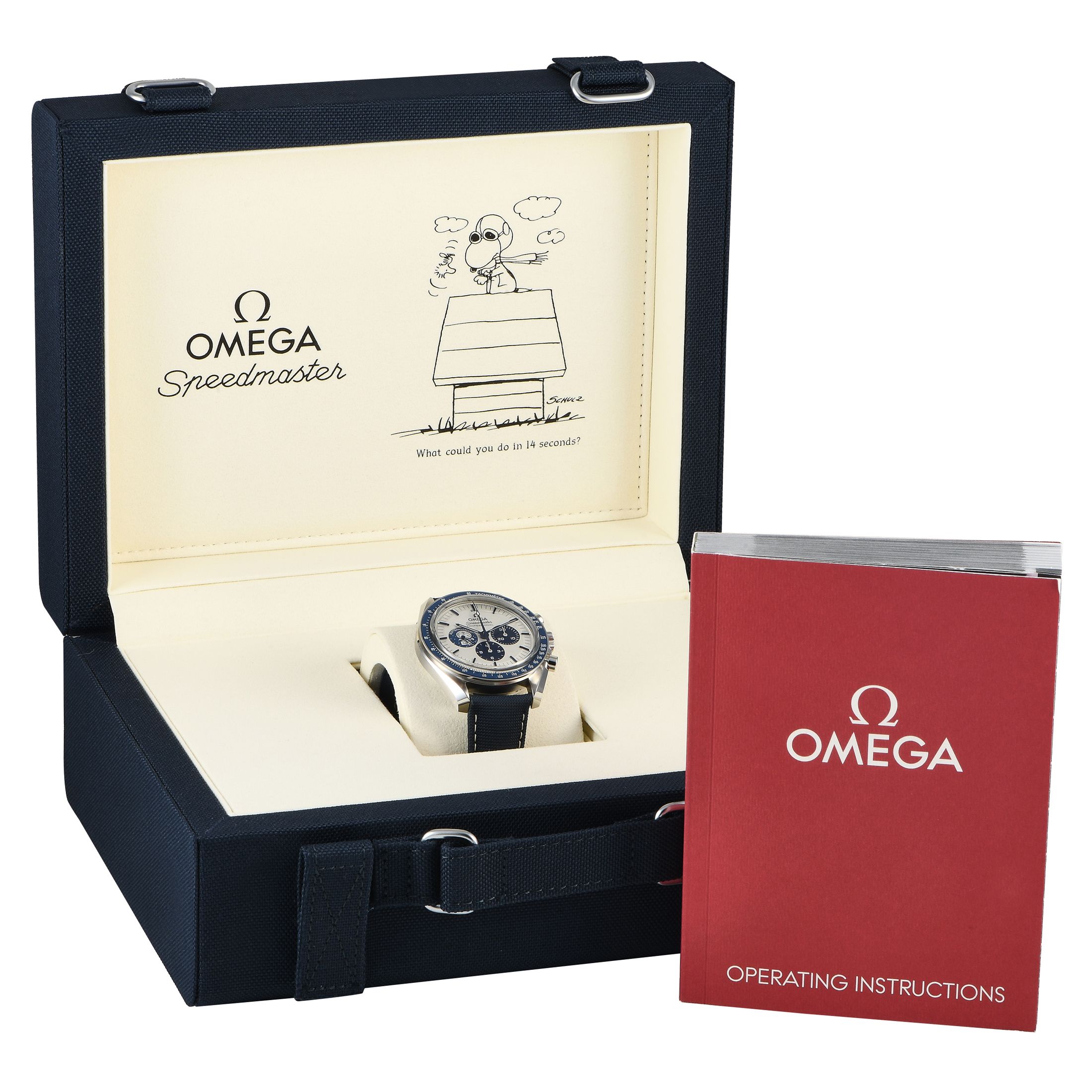 Omega Speedmaster Anniversary Silver Snoopy Award Watch 310.32.42.50.02.001