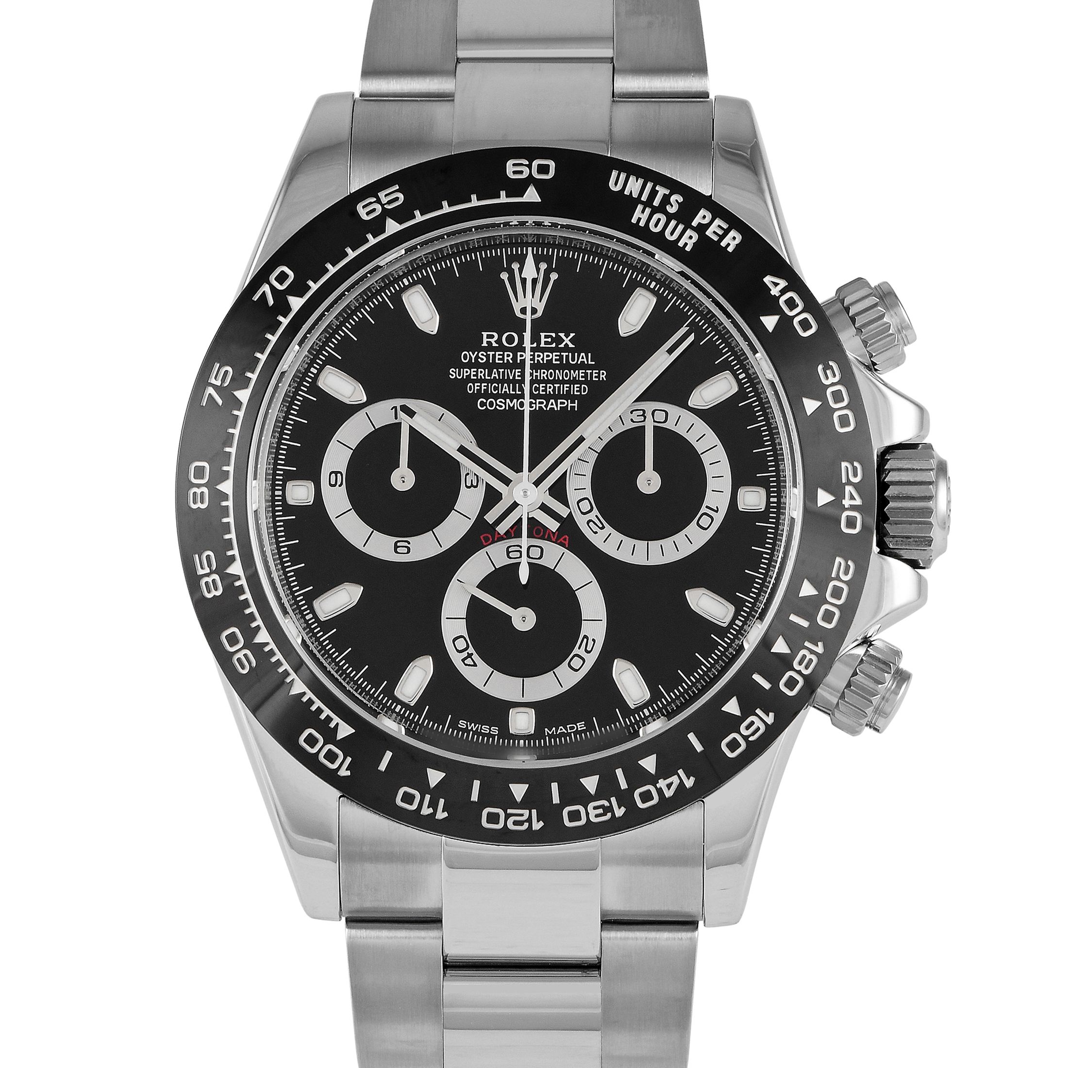 Rolex Daytona Black Dial Watch 116500LN