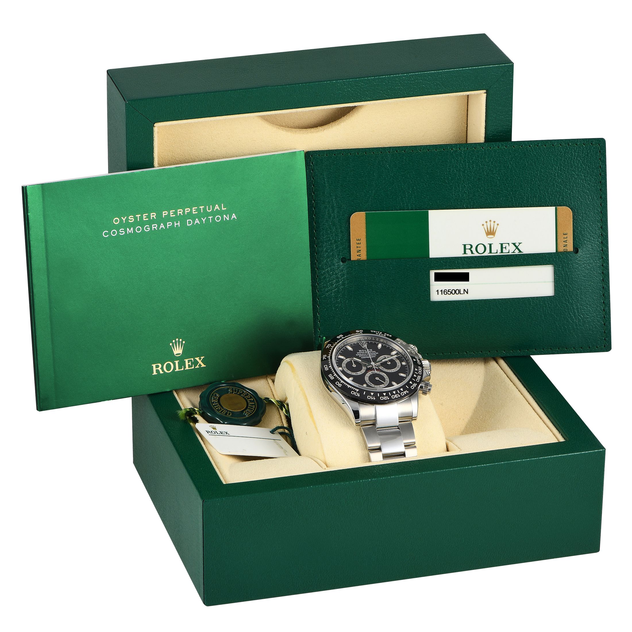Rolex Daytona Black Dial Watch 116500LN