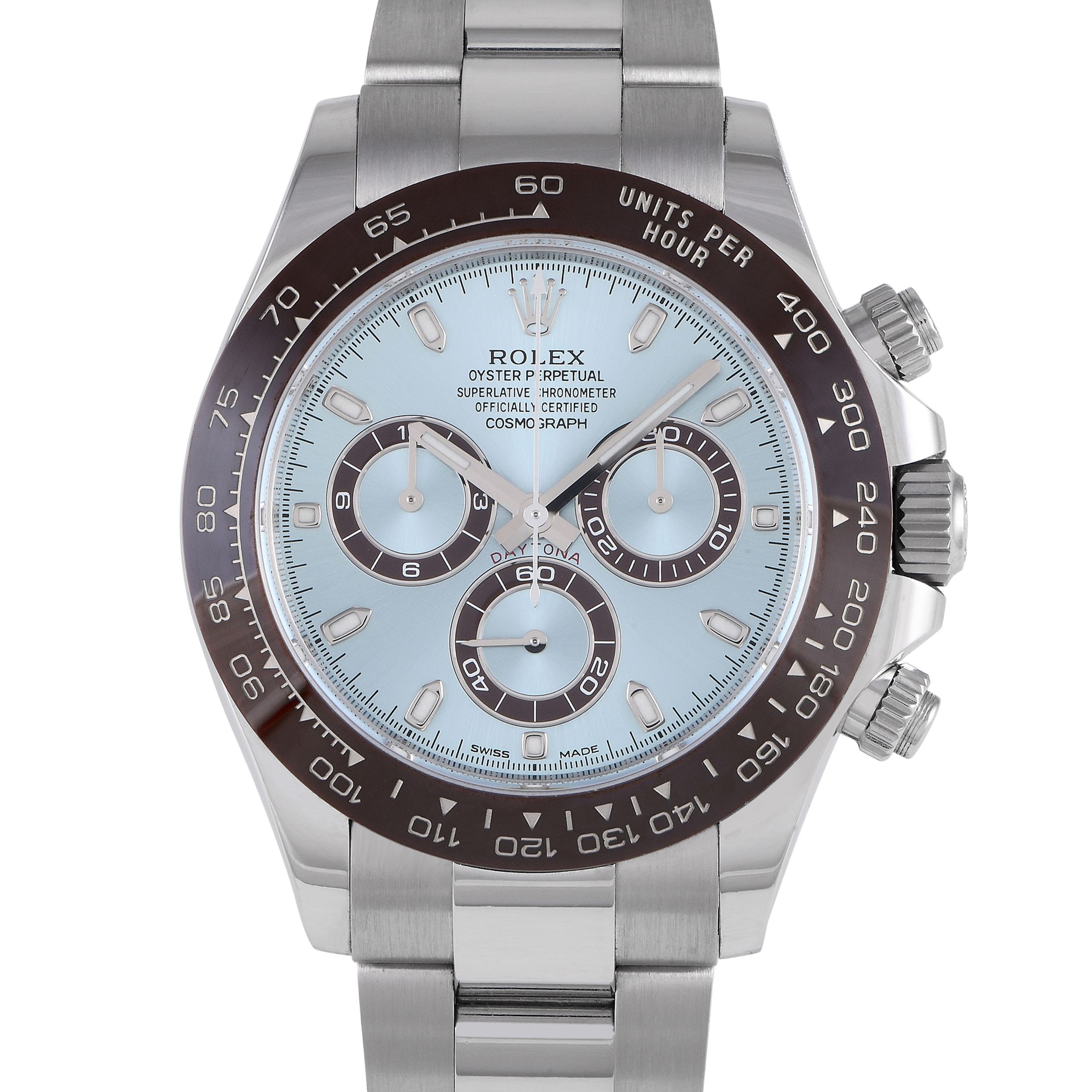 Rolex Daytona Ice Blue Platinum Watch 116506